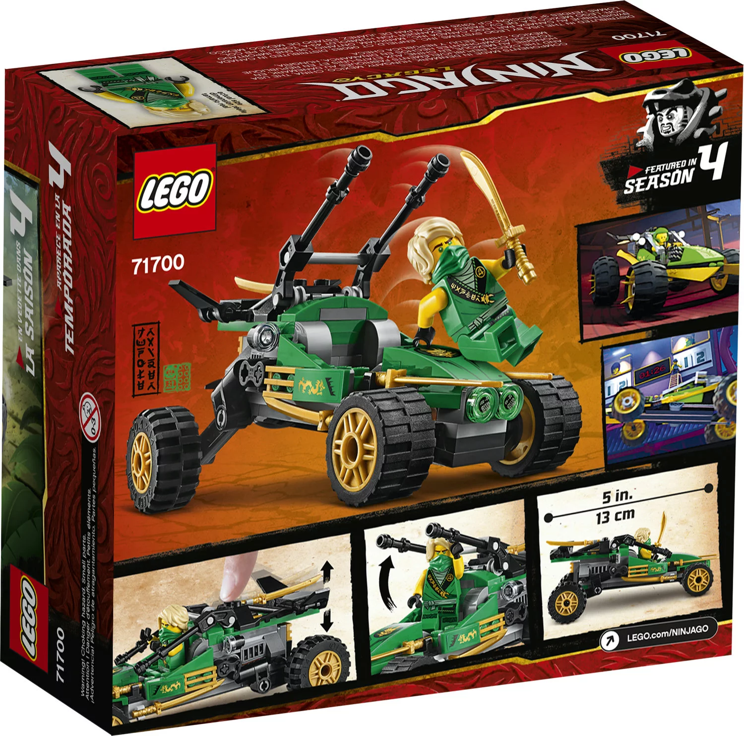 LEGO NINJAGO Legacy Jungle Raider 71700 Toy Buggy Building Kit (127 Pieces)