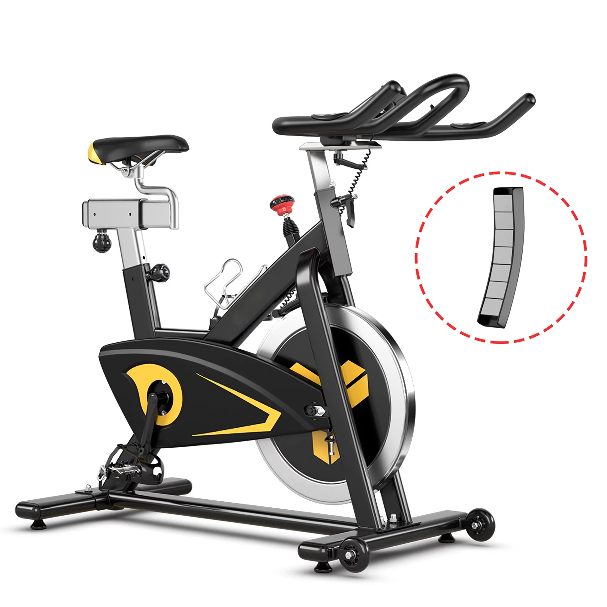 Costway Indoor Cycling Bike Magnetic Exercise Bike Stationary Belt Drive Gym Home Cardio