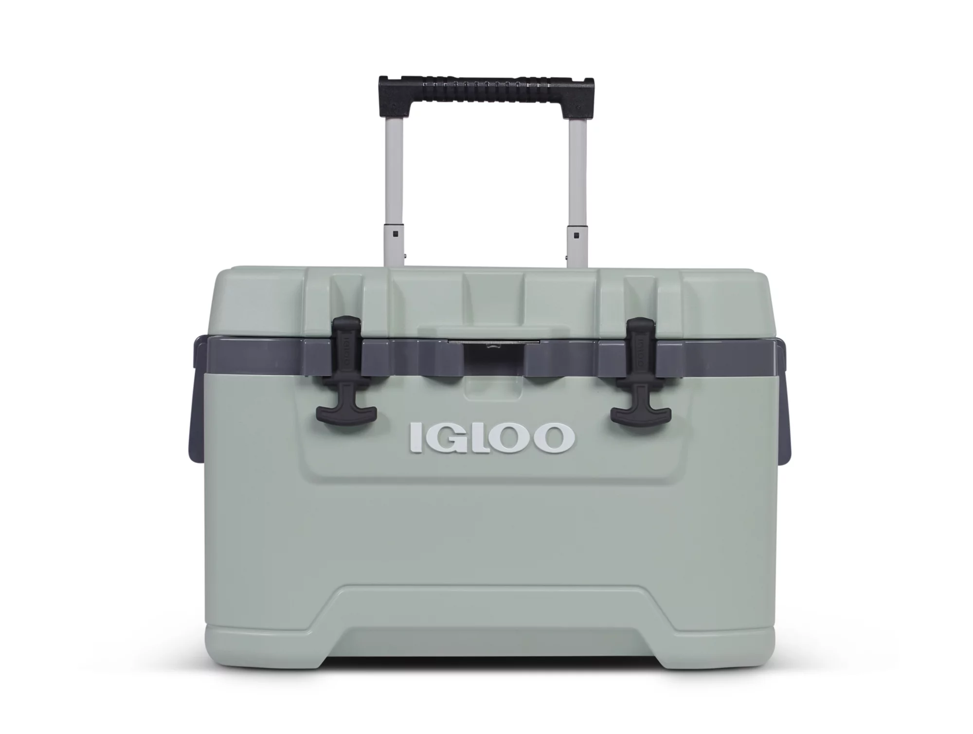 Igloo Overland 52 QT Ice Chest Cooler with Wheels, Gray (26″ x 19″ x 16″)