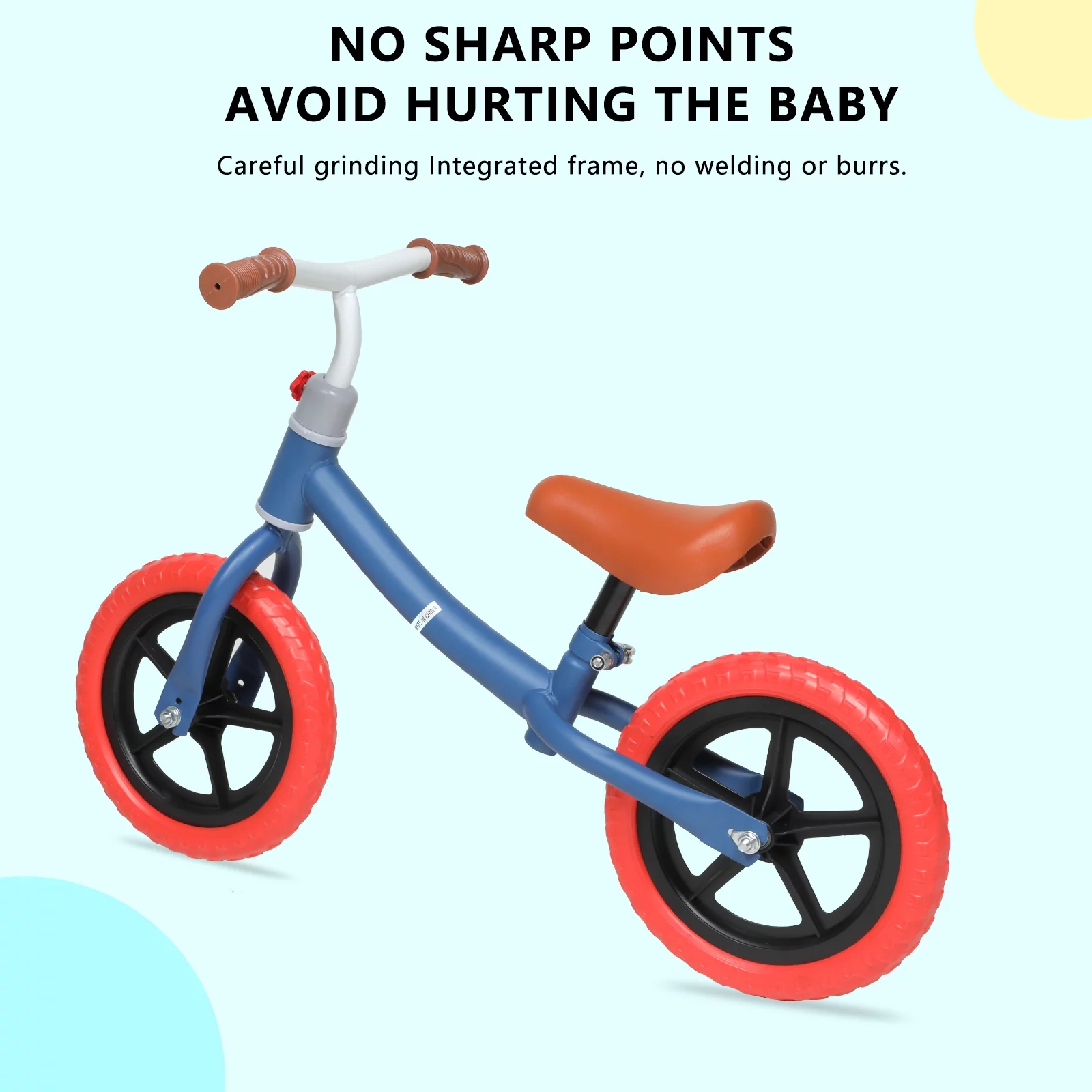 Kids Balance Bike,DFITO 11 inch Balance Bike lightweight, Adjustable Seat and PE Tires