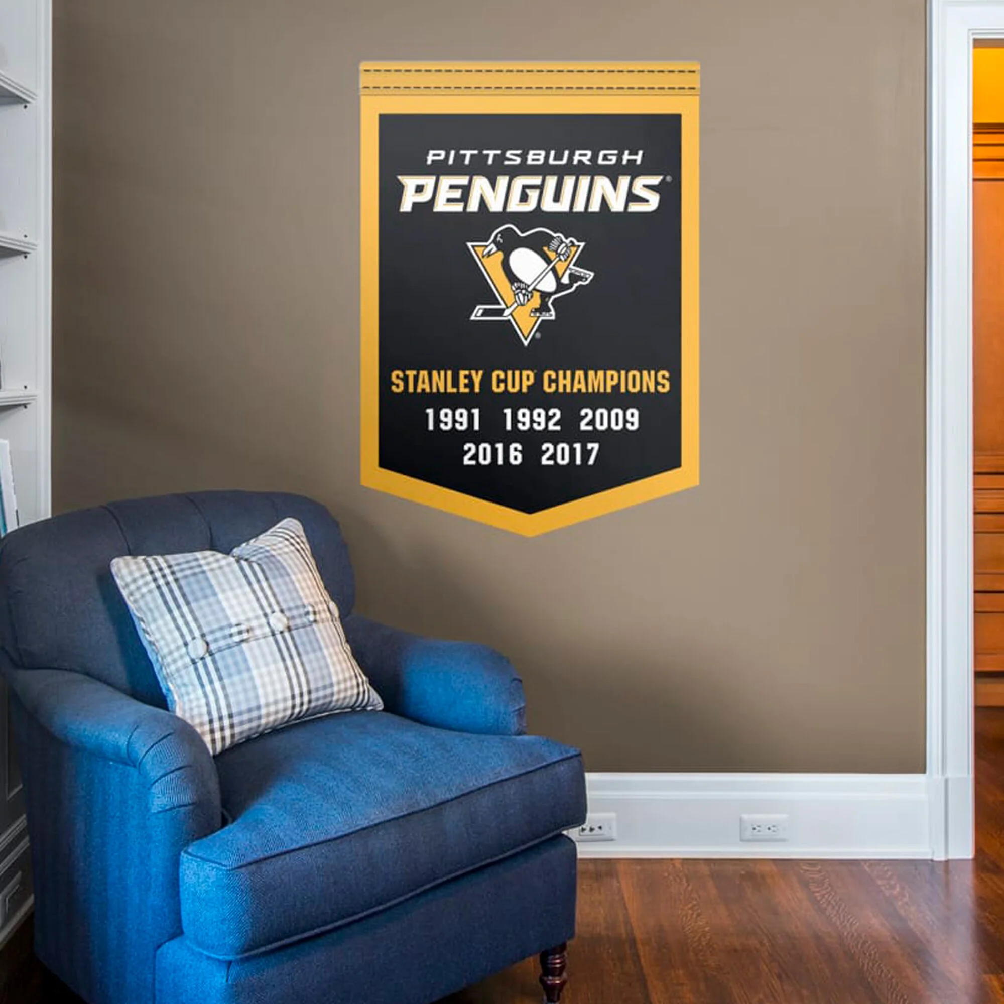 Fathead Pittsburgh Penguins Logo Giant Removable Decal