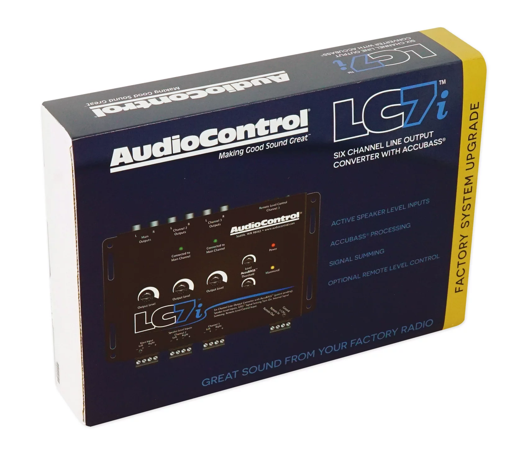 AudioControl LC7i 6 Channel Active Line Out Hi/Lo Converter+Bass Processor DSP