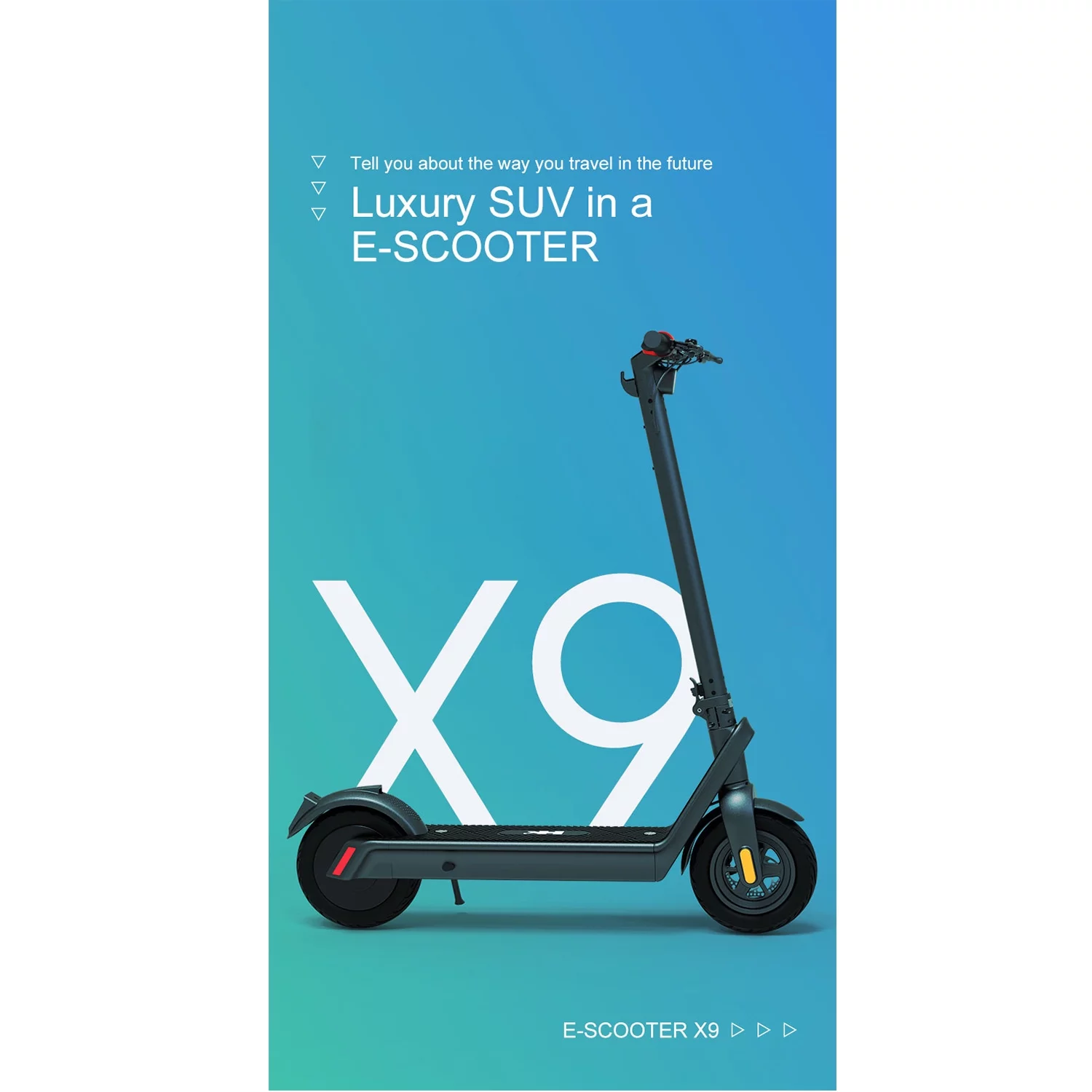 Xhy Electric Scooter for Adults 500W Motor with Bright Headlight and Taillight 10” Tires Foldable 40.3 Miles Range Motorized Scooter Fast Charging Battery Commuter Mopeds Black