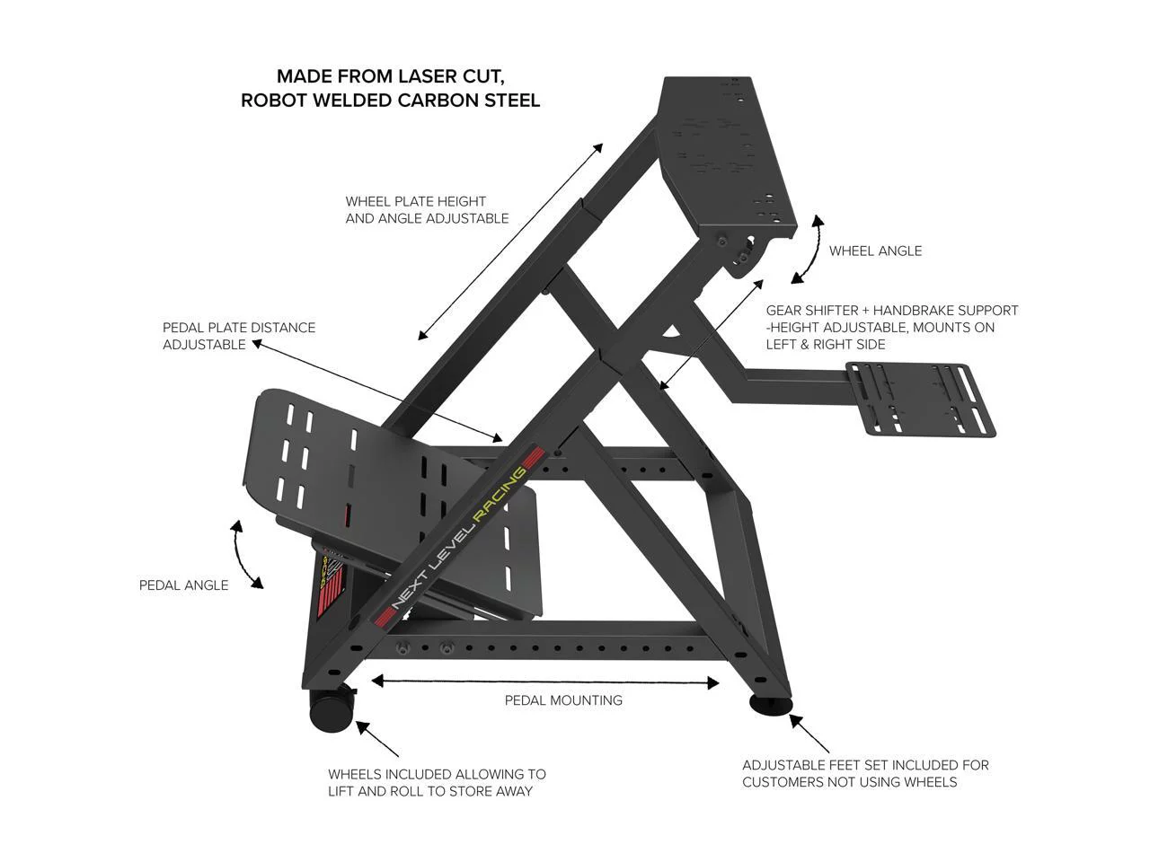 Next Level Racing Wheel Stand DD for Direct Drive Wheels