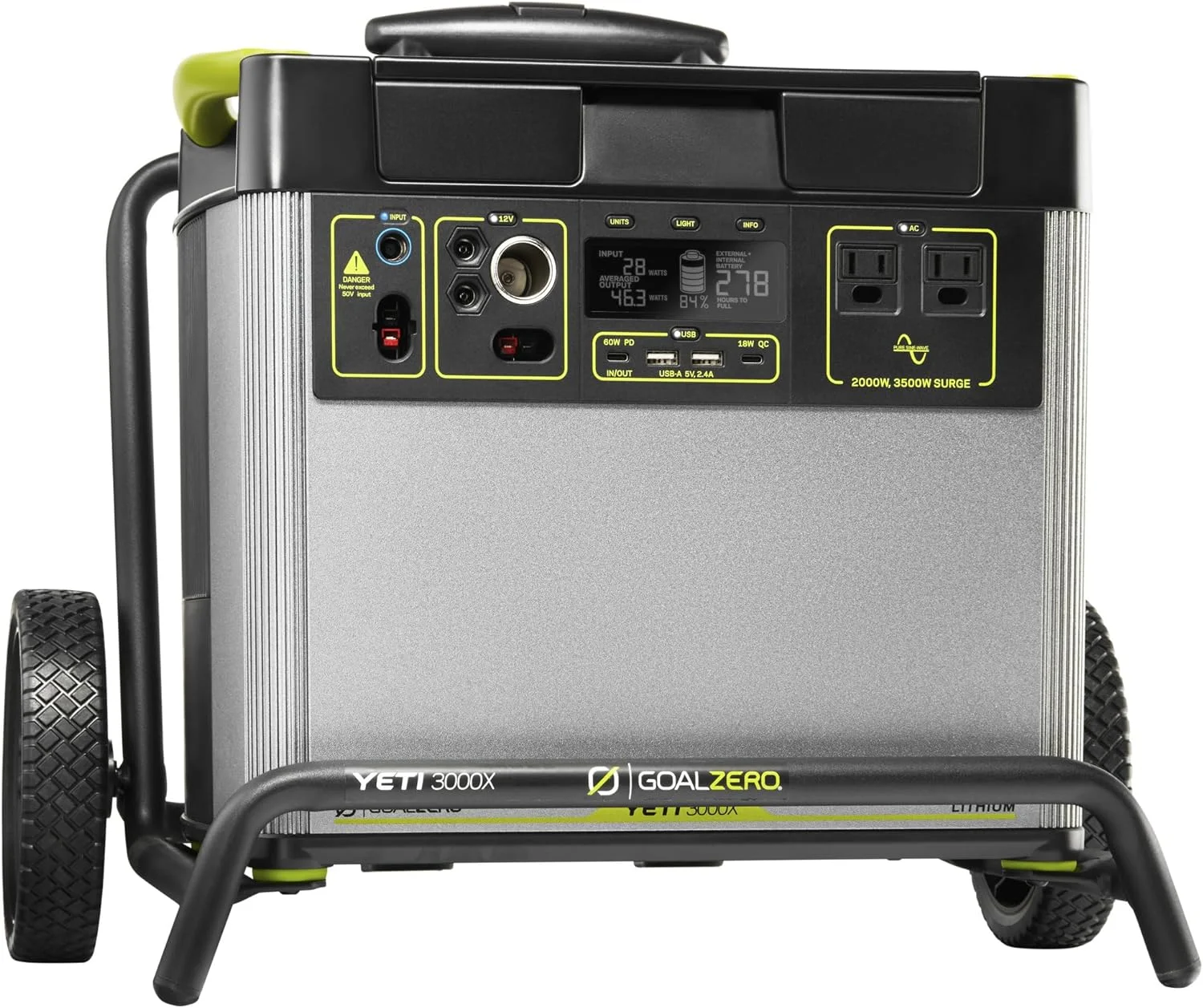 Goal Zero Yeti 3000X Portable Power Station 3032Wh Lithium Battery Generator 2000 Watt AC Inverter Home Backup