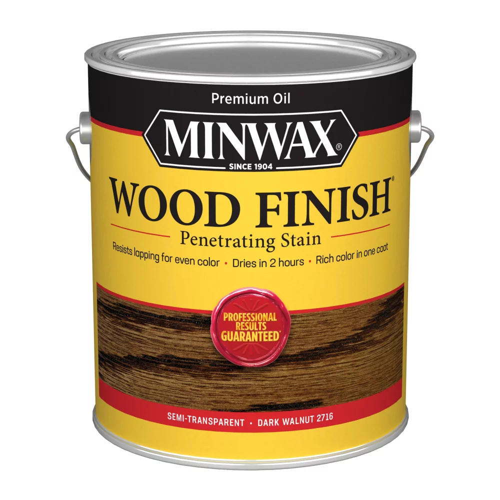 Minwax Wood Finish Penetrating Stain, Dark Walnut Oil-Based, Quart