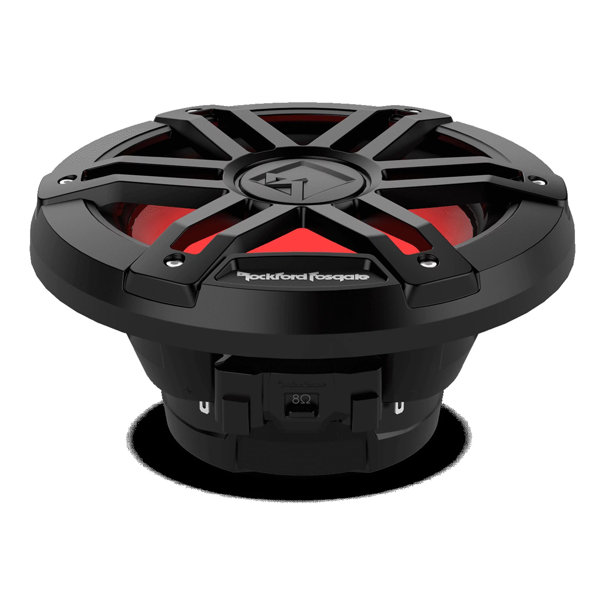 Rockford Fosgate M1D4-8B Color Optix 8″ DVC 4-Ohm Multicolor LED Lighted Marine Subwoofer – Black