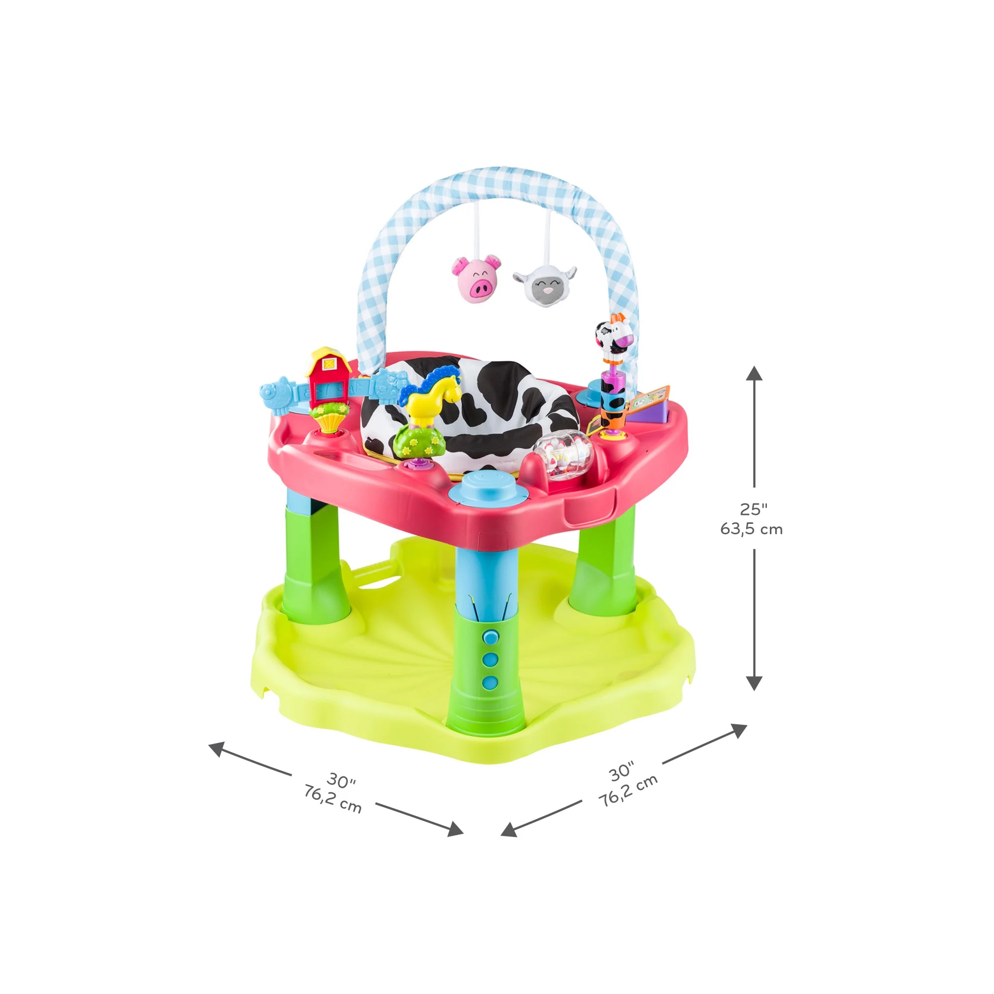 ExerSaucer Moovin’ & Groovin’ Bouncing Activity Saucer, Unisex