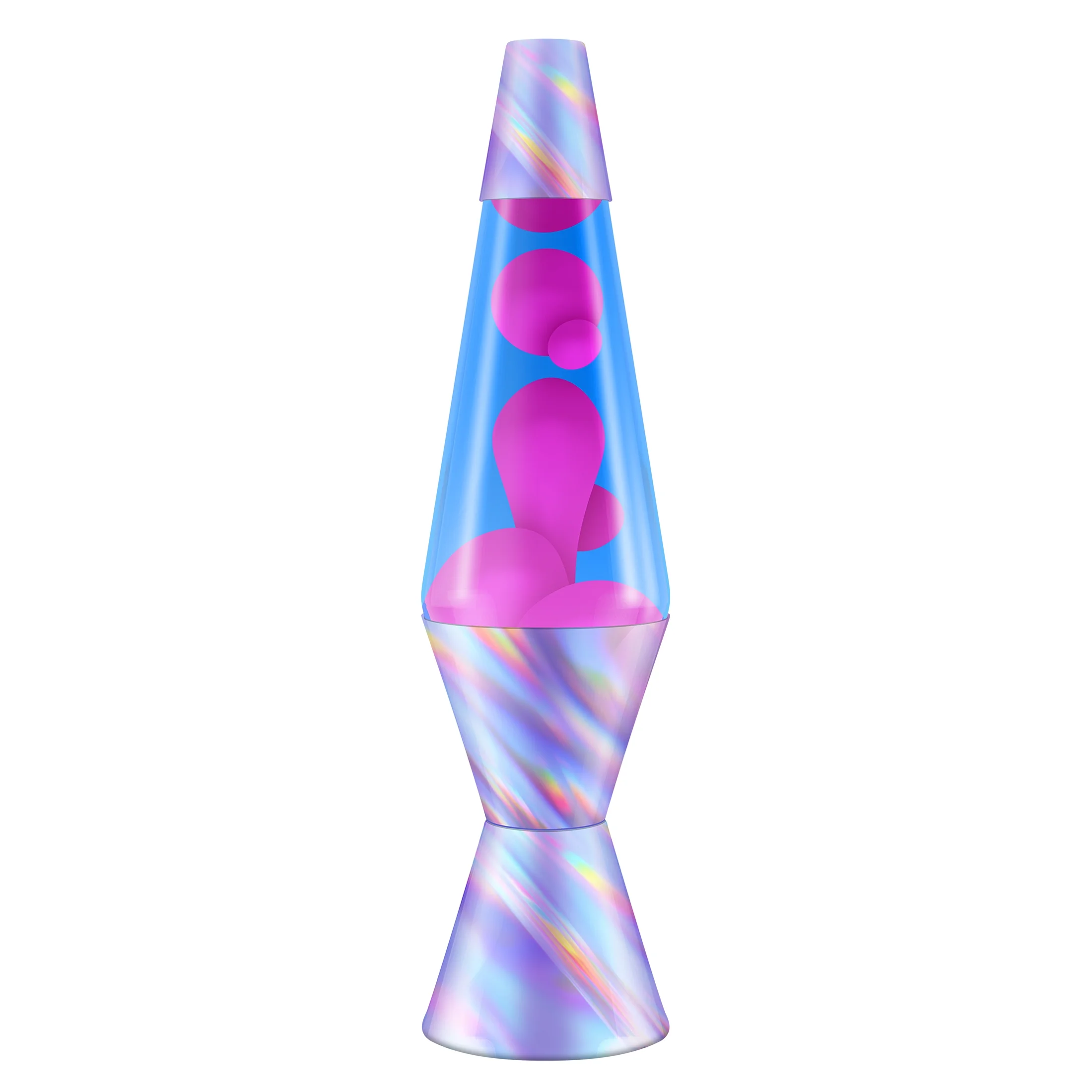 Schylling 14.5″ Original LAVA Lamp, Azure Galaxy – Silver Glitter with Blue Liquid