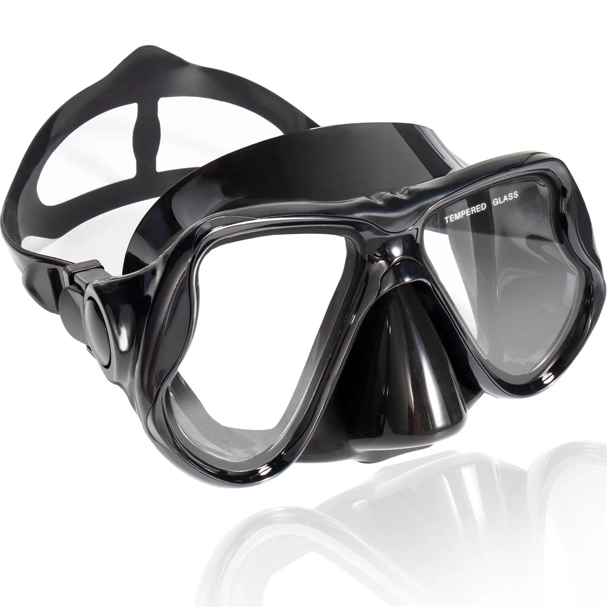 EverSport Swimming Goggles Diving Mask with Tempered Glasses for Adult Youth Unisex Swim Goggle High Nose Cover