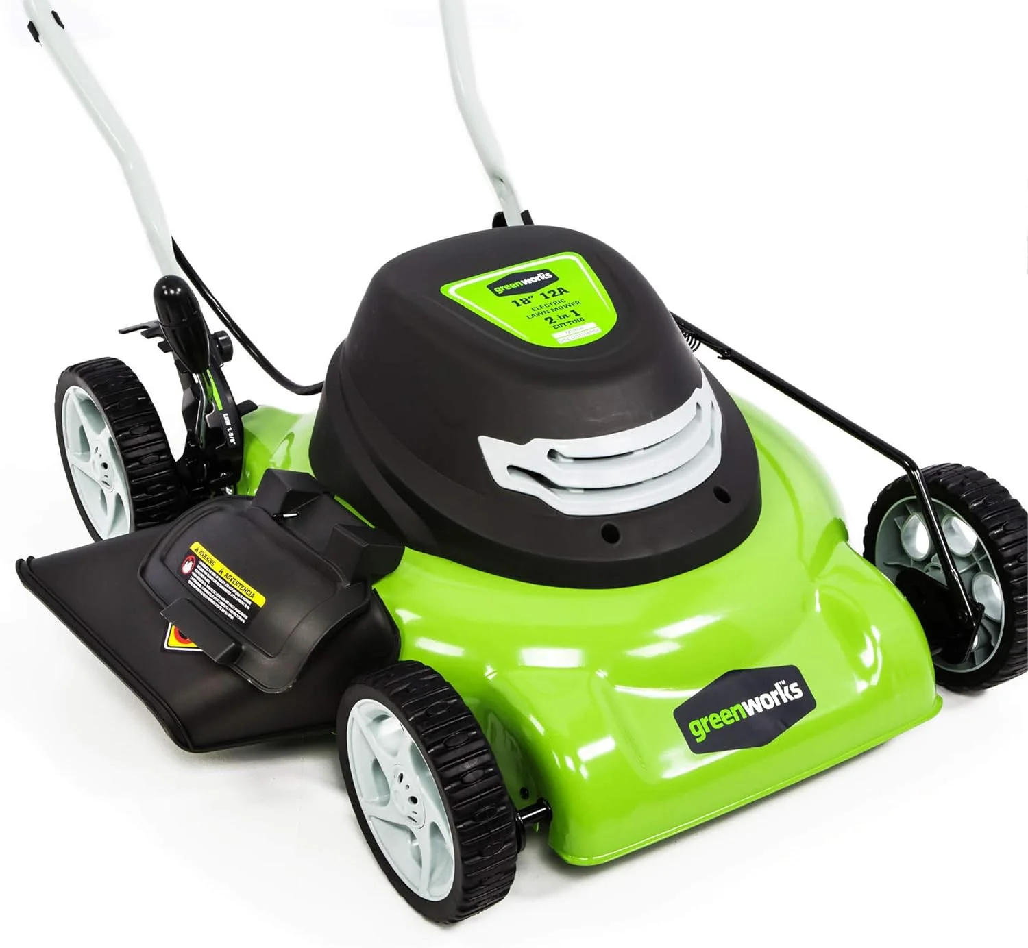 Greenworks 18″ Corded Electric 12 Amp Push Lawn Mower 25012