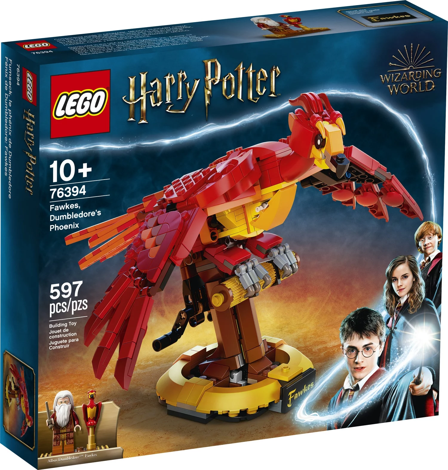 LEGO Harry Potter Fawkes, Dumbledore’s Phoenix 76394 Playset