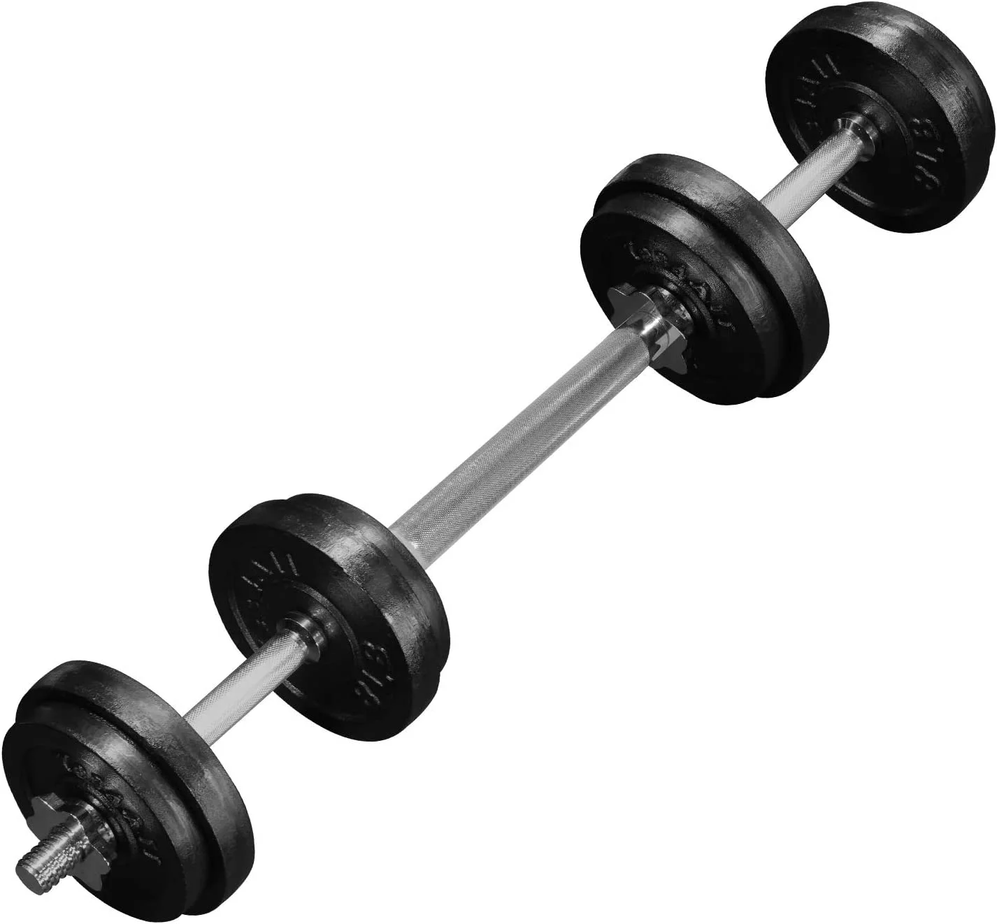 Yes4All 50 lbs Adjustable Dumbbell (25 lbs x 2 pcs) + Dumbbell Bar Connector, Combo/Set