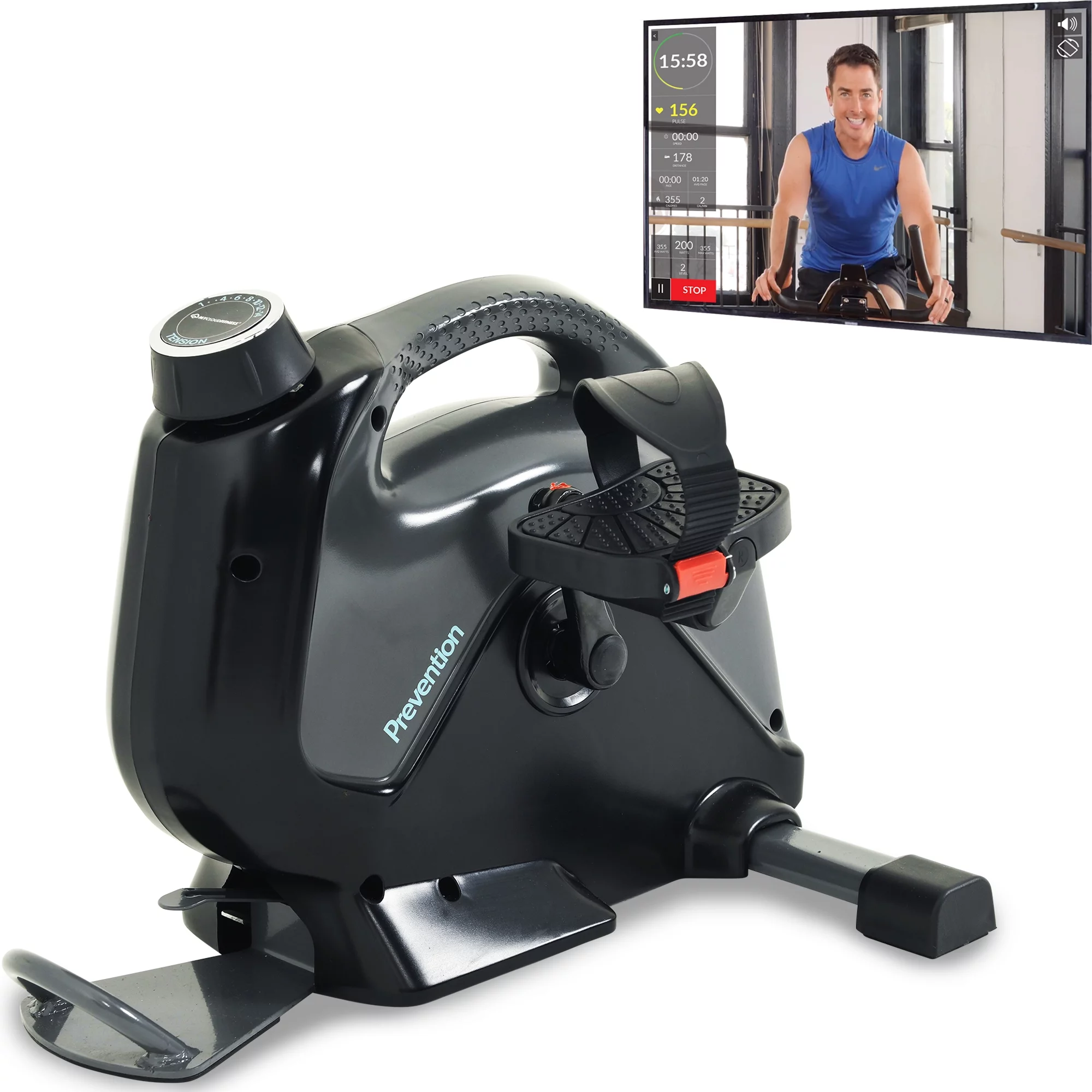 PREVENTION High Performance “Under Desk” Exercise Bike with Bluetooth and Mycloudfitness APP