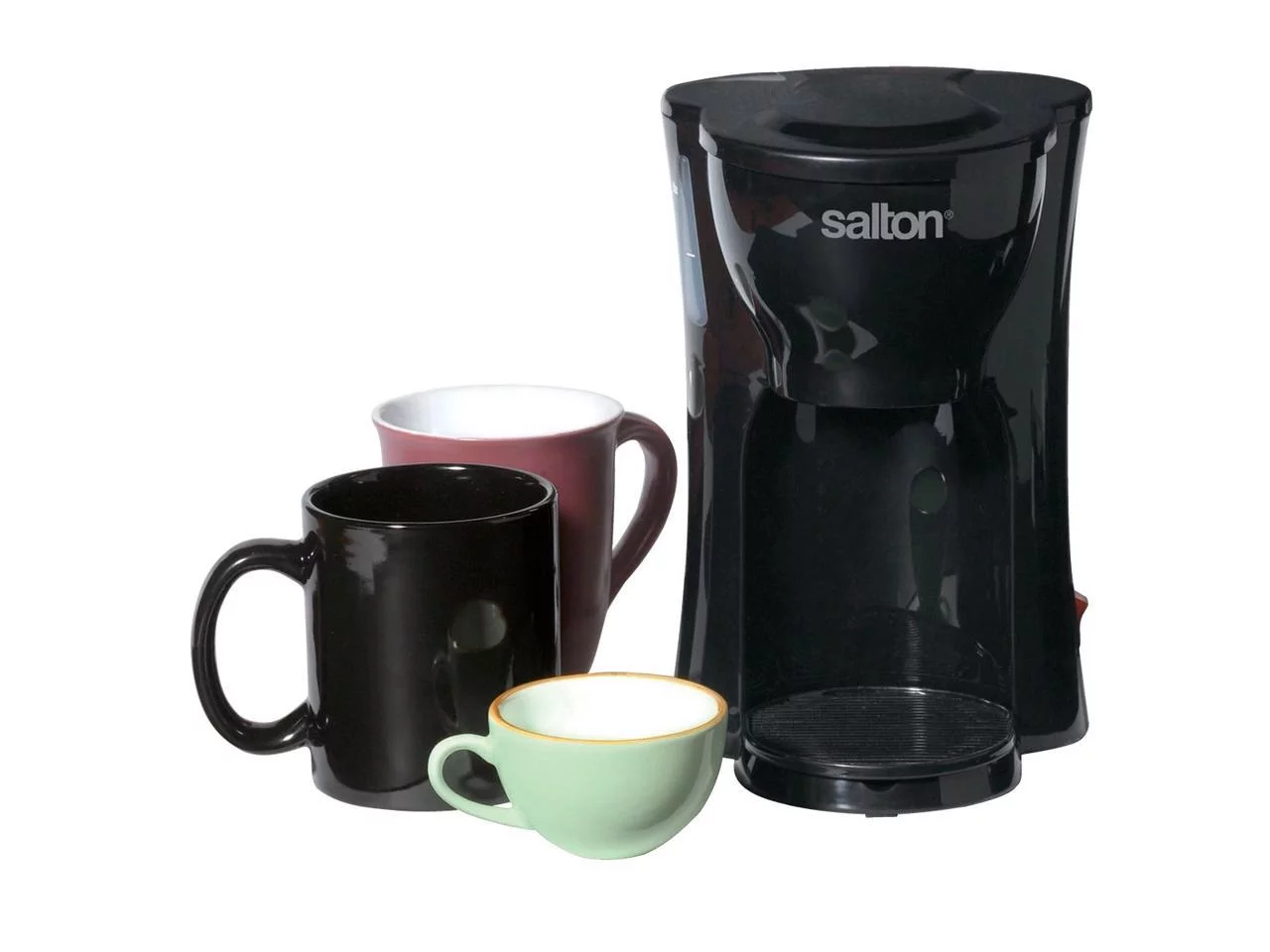 Salton Space Saving 1 Cup Coffee Maker, FC1205, Black