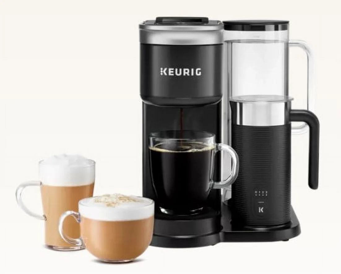 Keurig K-Cafe SMART Single Serve K-Cup Pod Coffee, Latte and Cappuccino Maker, Black