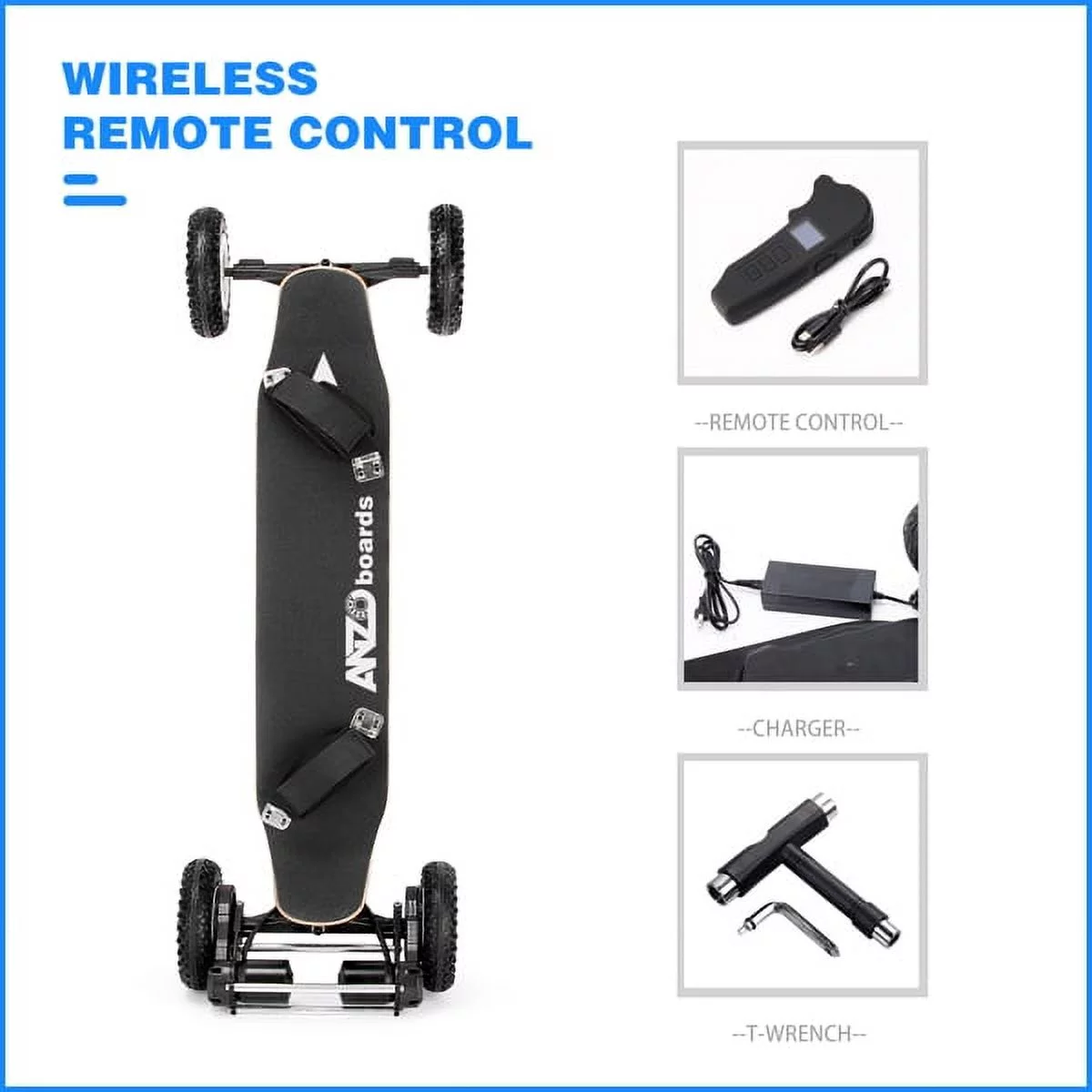 3500W Electric Skateboard Electric Longboard with Wireless Remote Dual Brushless Motor Maple 32 MPH with 8 Inch Fat Tires and Max Load 330Lbs for Adults Teens