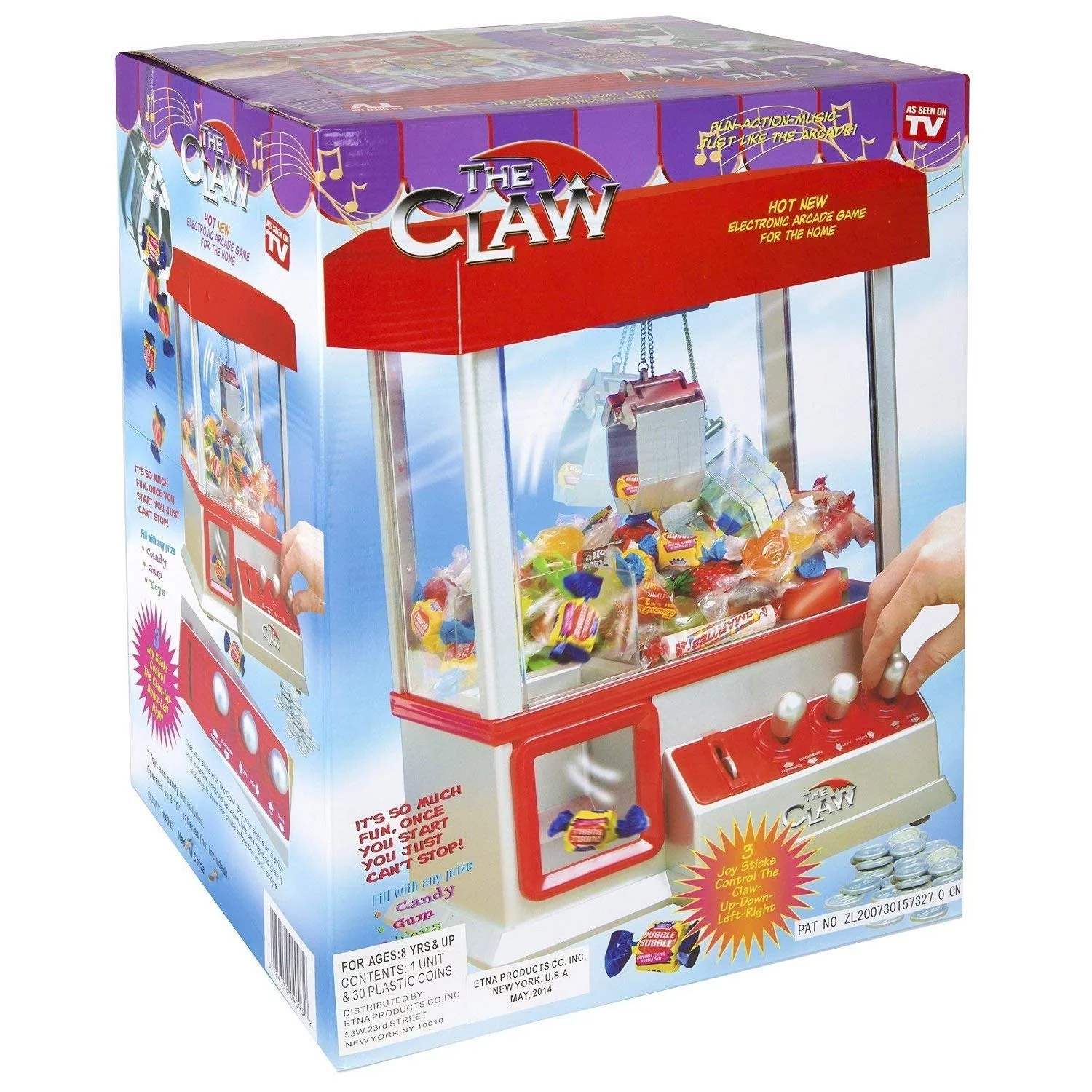 Home Arcade Carnival Crane Claw Game Electronic Grabber Candy Gum Small Toys Machine for Kids