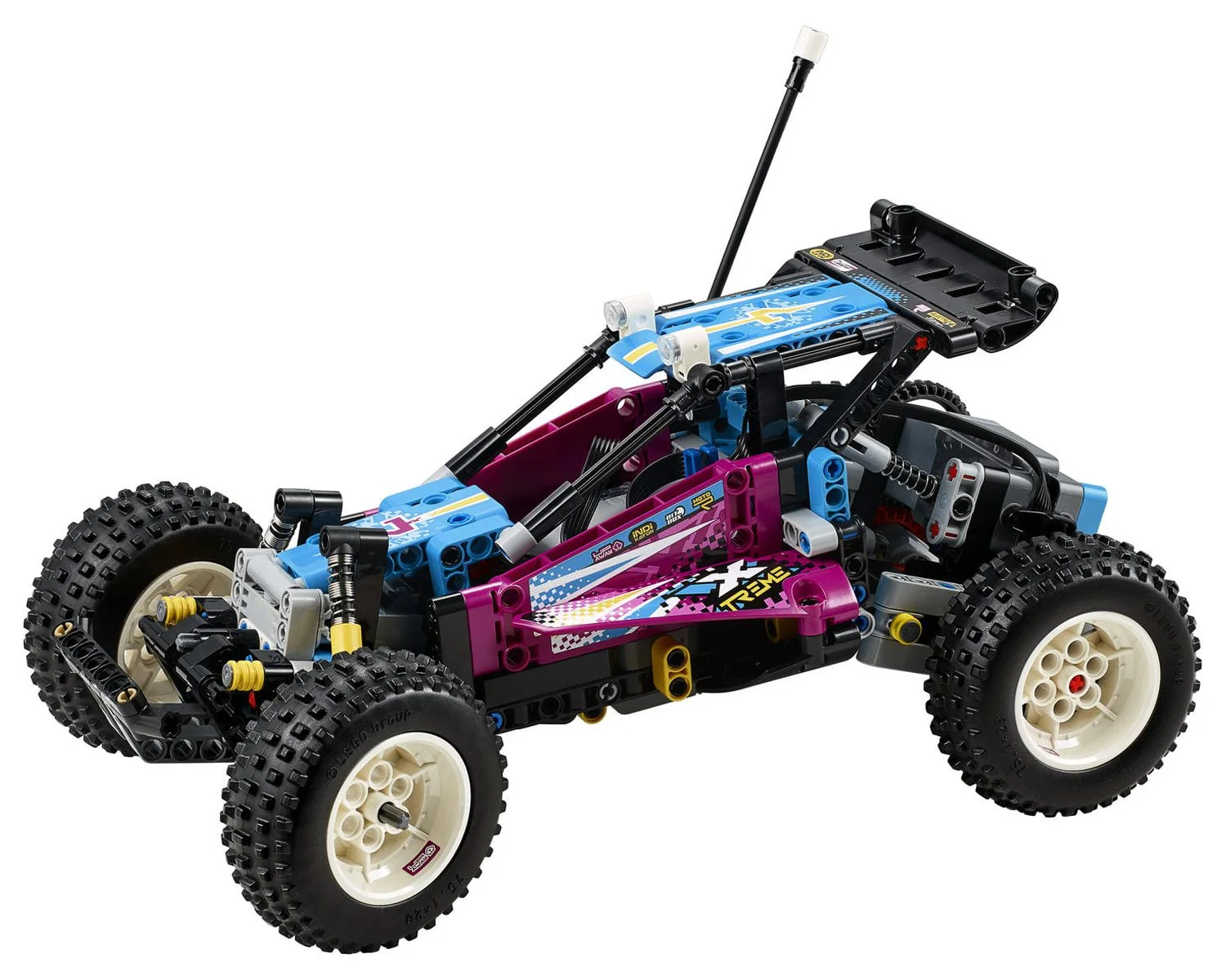 LEGO Technic Off-Road Buggy 42124 Model Building Toy; App-Controlled Retro RC Buggy Toy (374 Pieces)