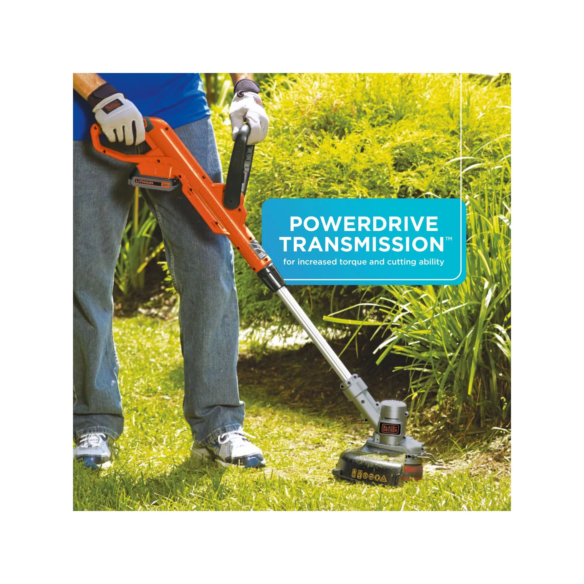 BLACK+DECKER LST300 20V MAX Lithium 12 in. Trimmer/Edger