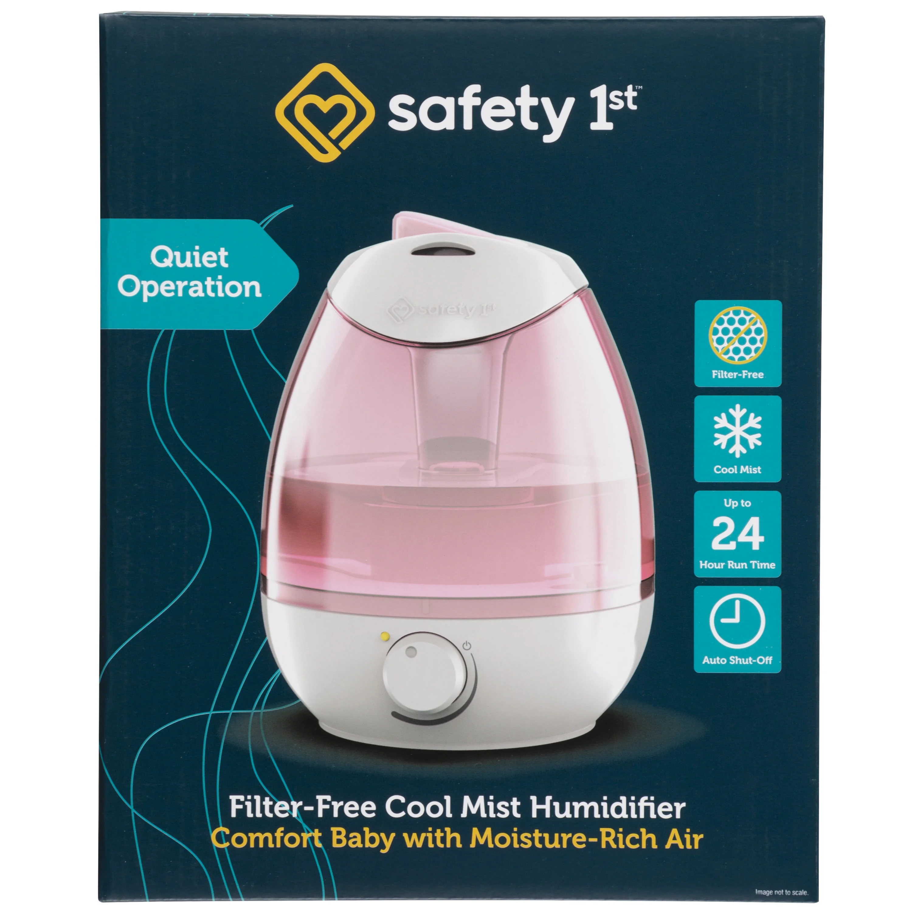 Safety 1st Filter Free Cool Mist Humidifier, Blue