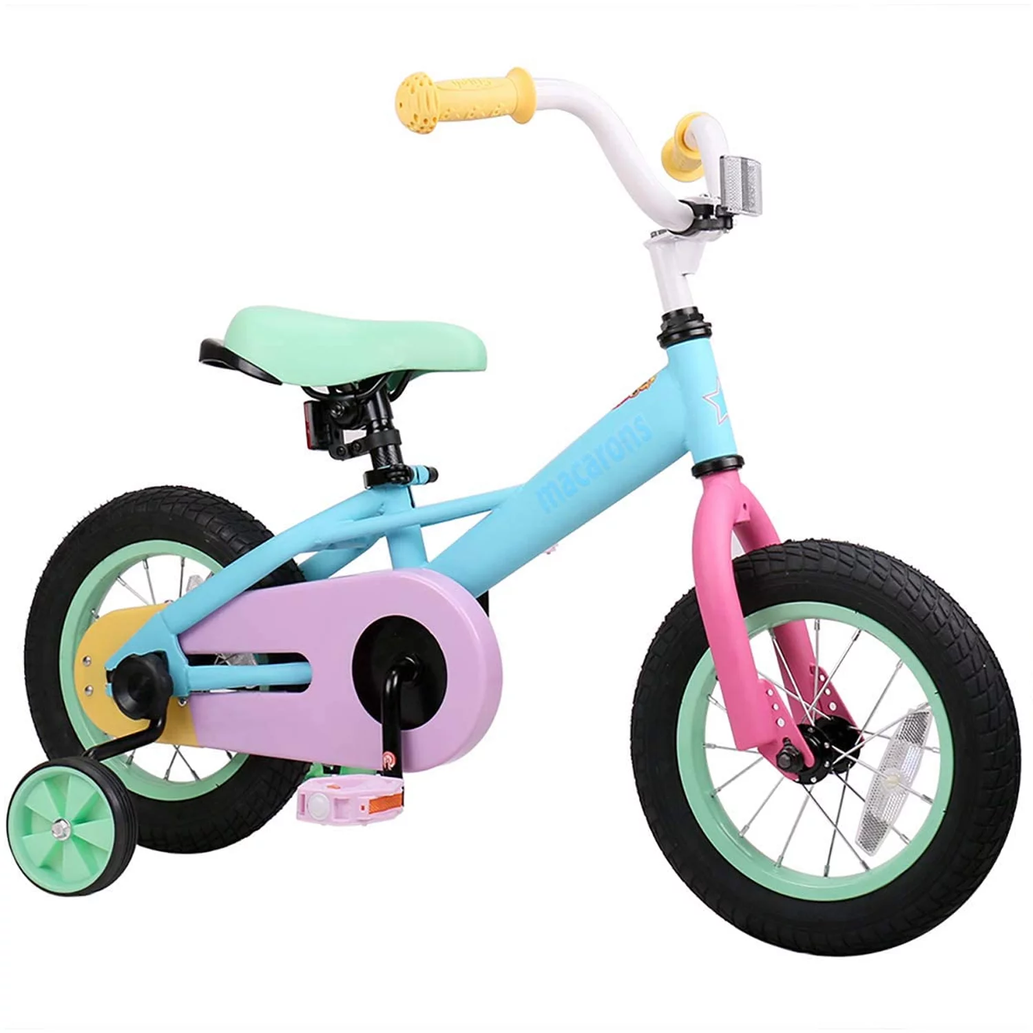 Joystar Macaroon 14 Inch Ages 3 to 5 Kids Toddler Balance Training Wheels Bike