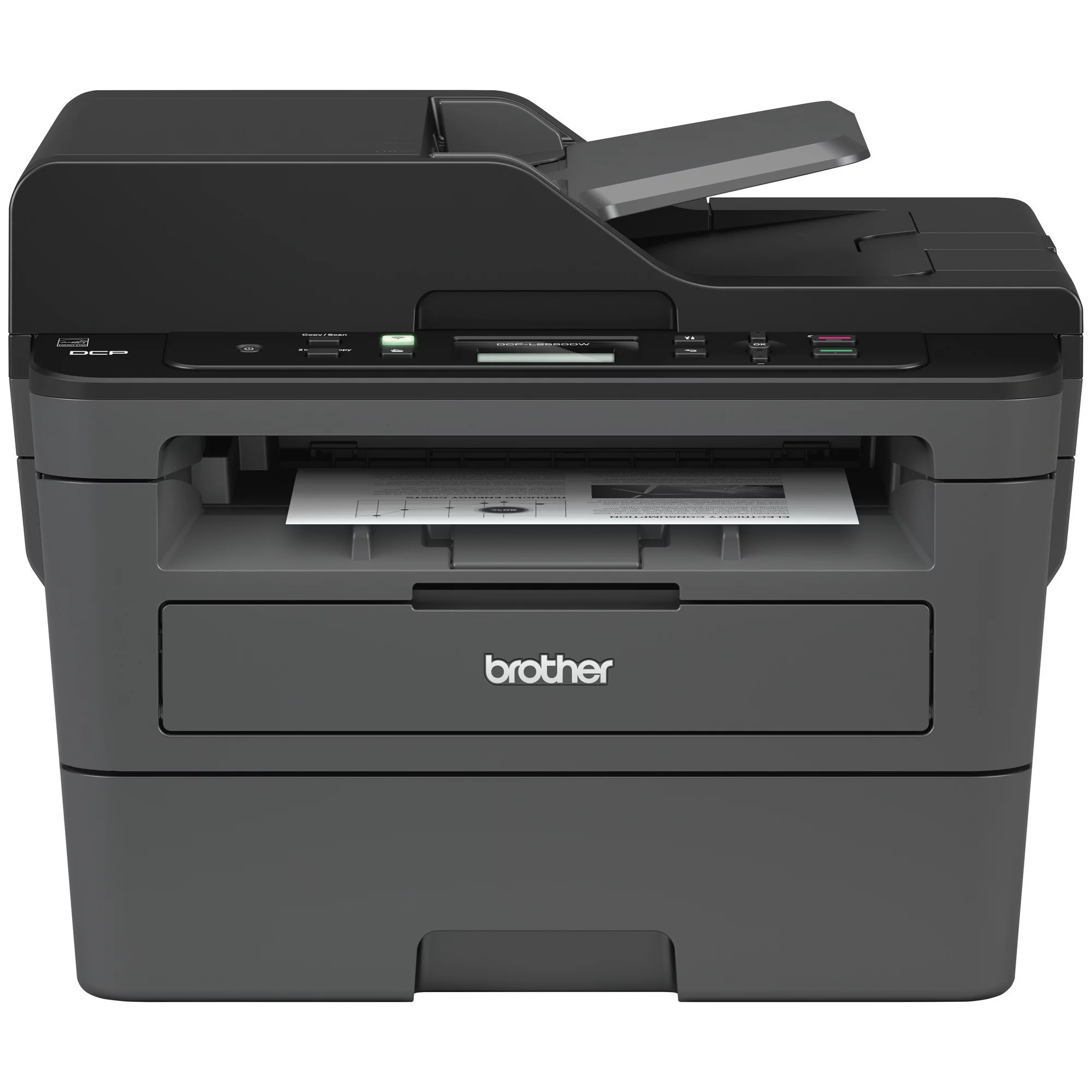 Brother DCP-L2550DW Monochrome Laser All-in-One Printer, Wireless Networking, Duplex Printing