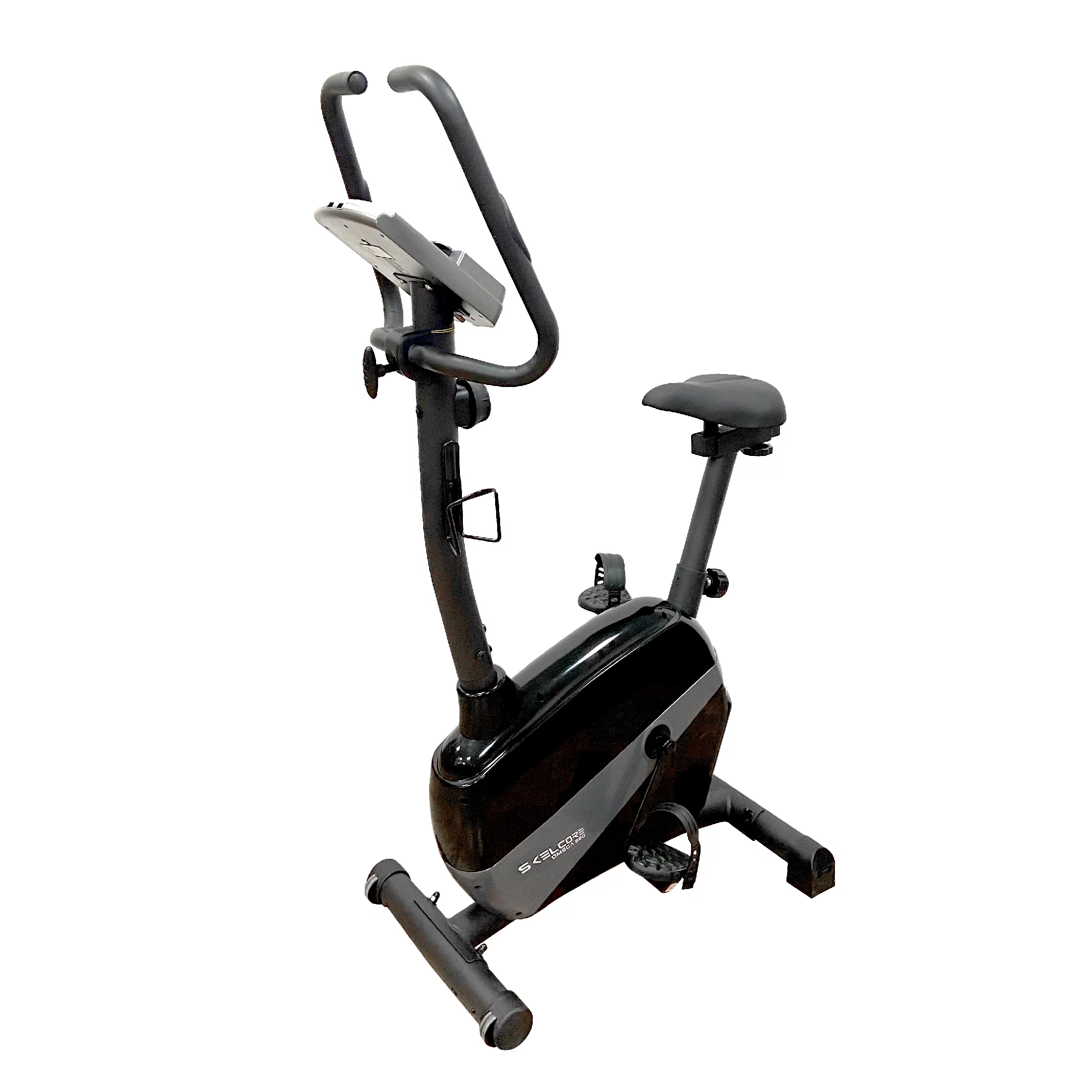 Skelcore Omega 390 Exercise Bike, 265lb User Weight Capacity, Compatible with Zwift, Kinomap, and Fitshow