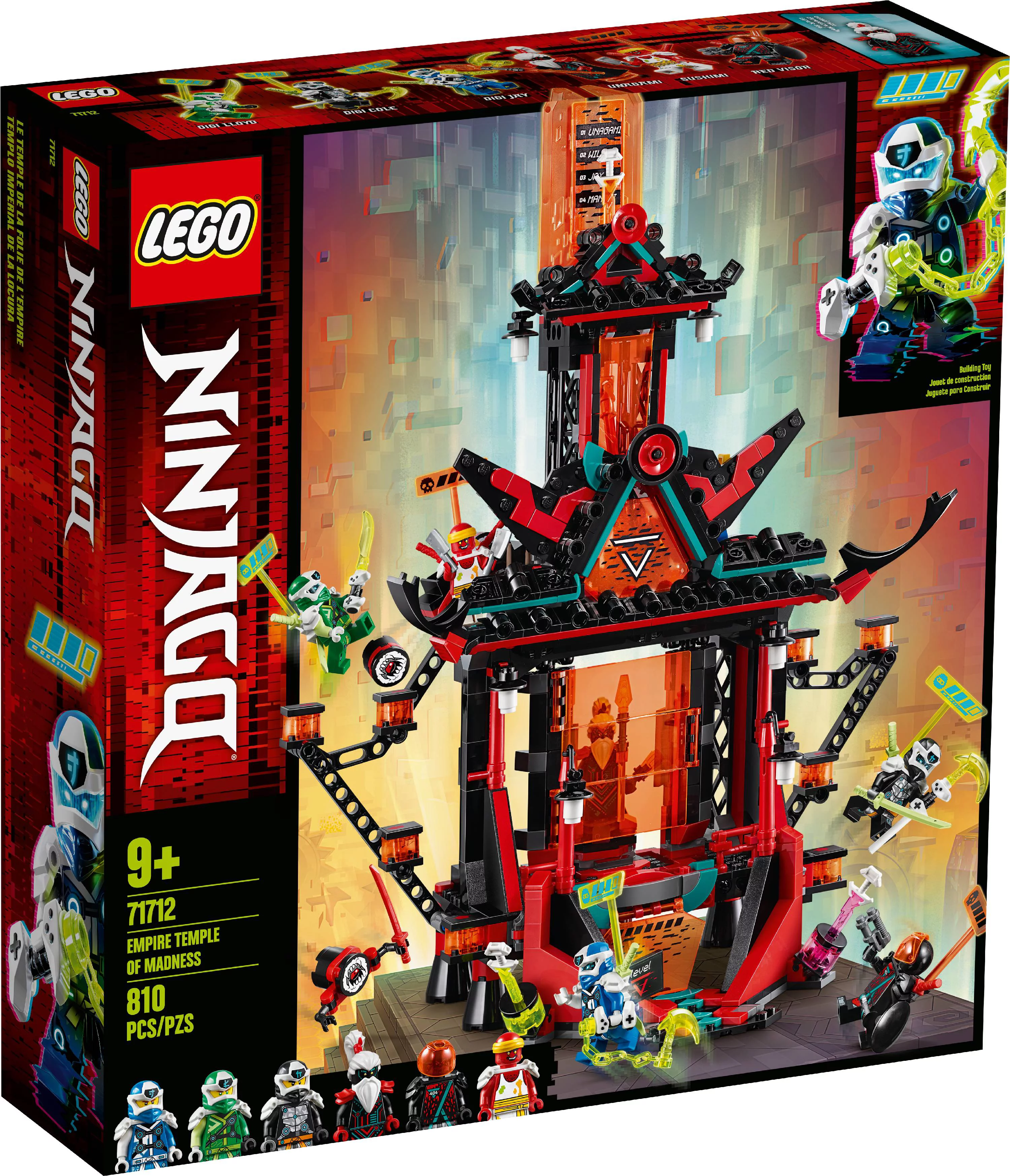 LEGO NINJAGO Empire Temple of Madness 71712 Ninja Building Kit (810 Pieces)