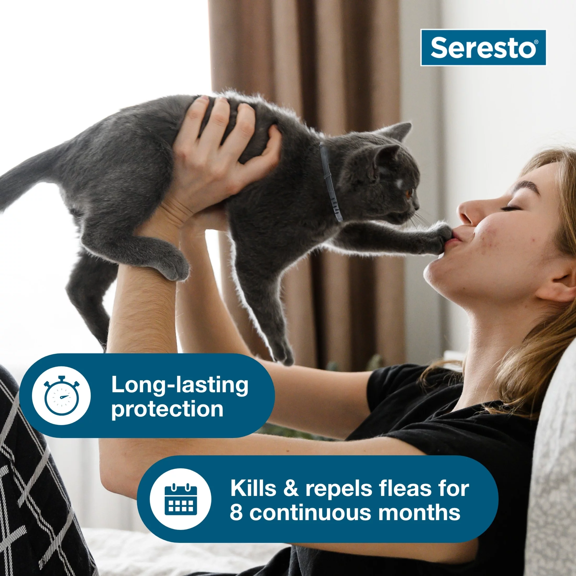 Seresto for Cats 8-Month Flea and Tick Prevention Collar