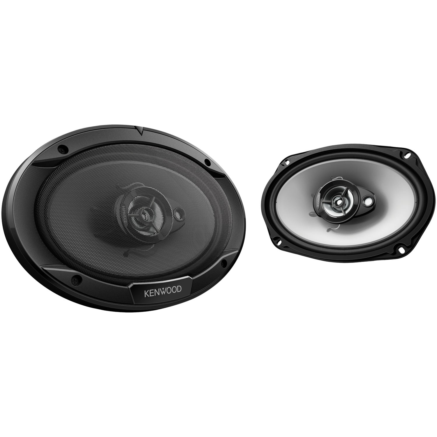 Kenwood 6″ x 9″ 400W 3-Way Car Audio Flush Mount Coaxial Stereo Speakers, Pair