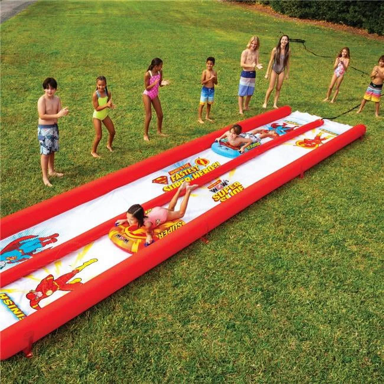 WOW Sports DC Comics Flash vs Superman Lawn Slide