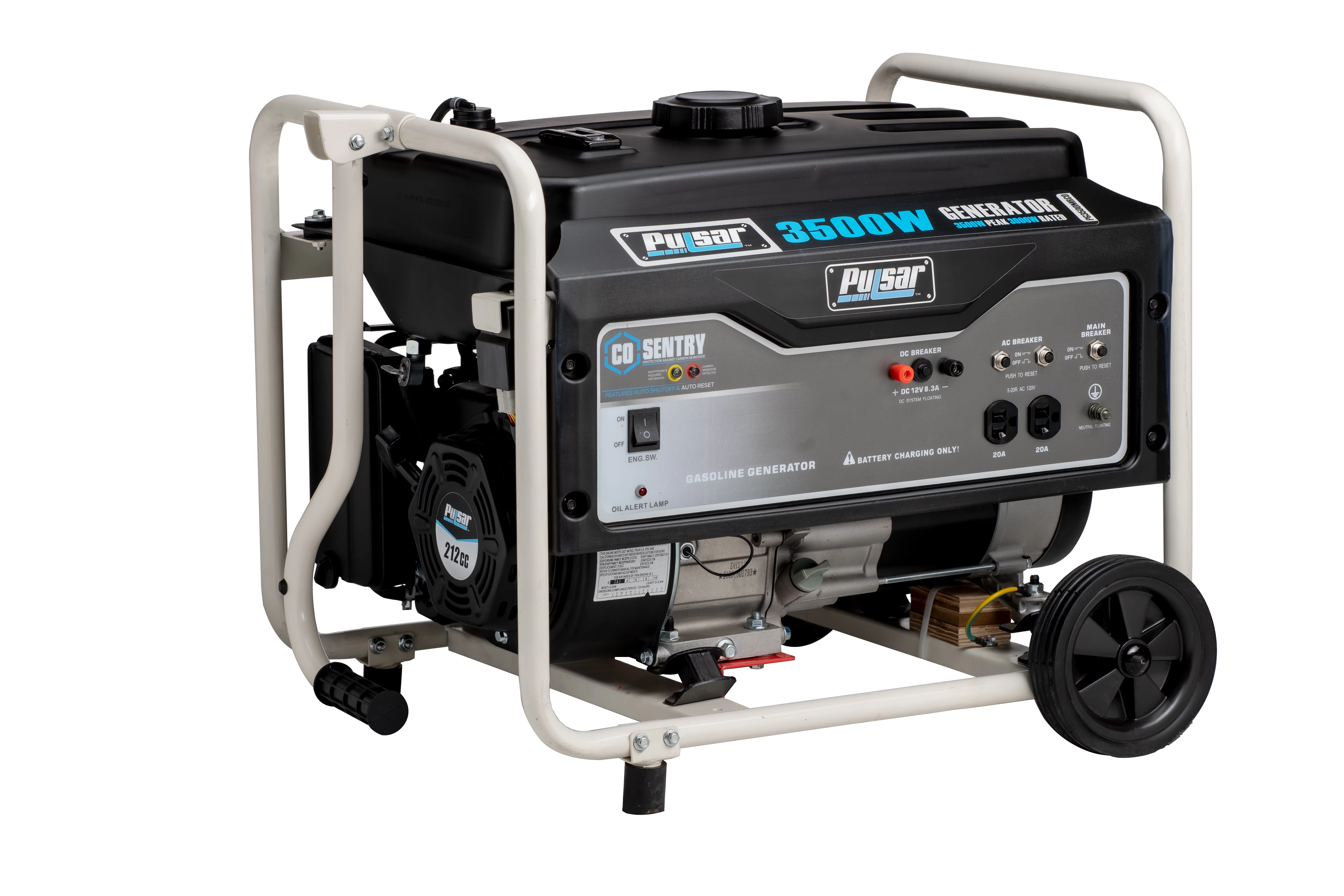 Pulsar 3,500-Watt Gasoline Powered Generator with CO Sentry