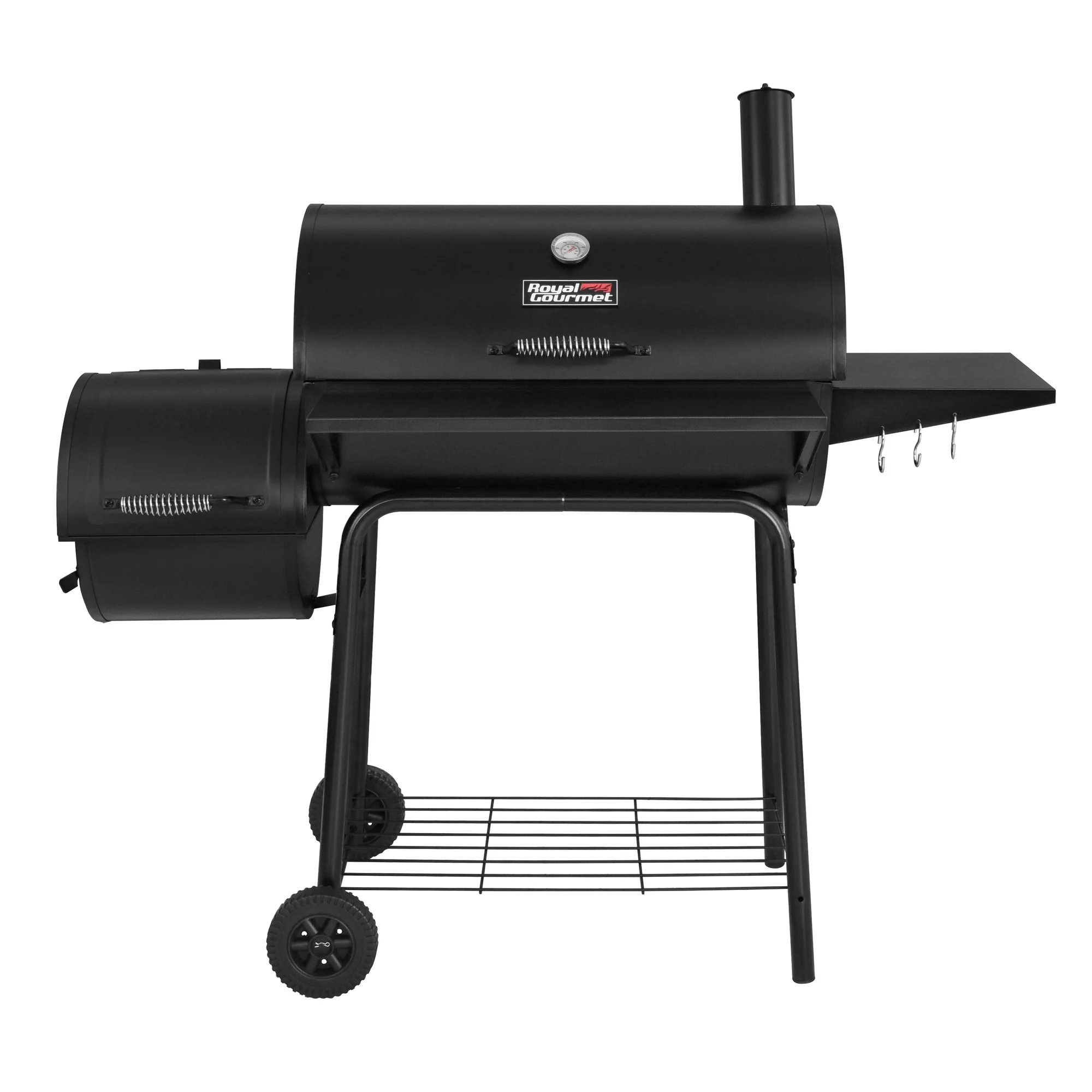 Royal Gourmet 30″ CC1830S Steel Charcoal Grill with Offset Smoker