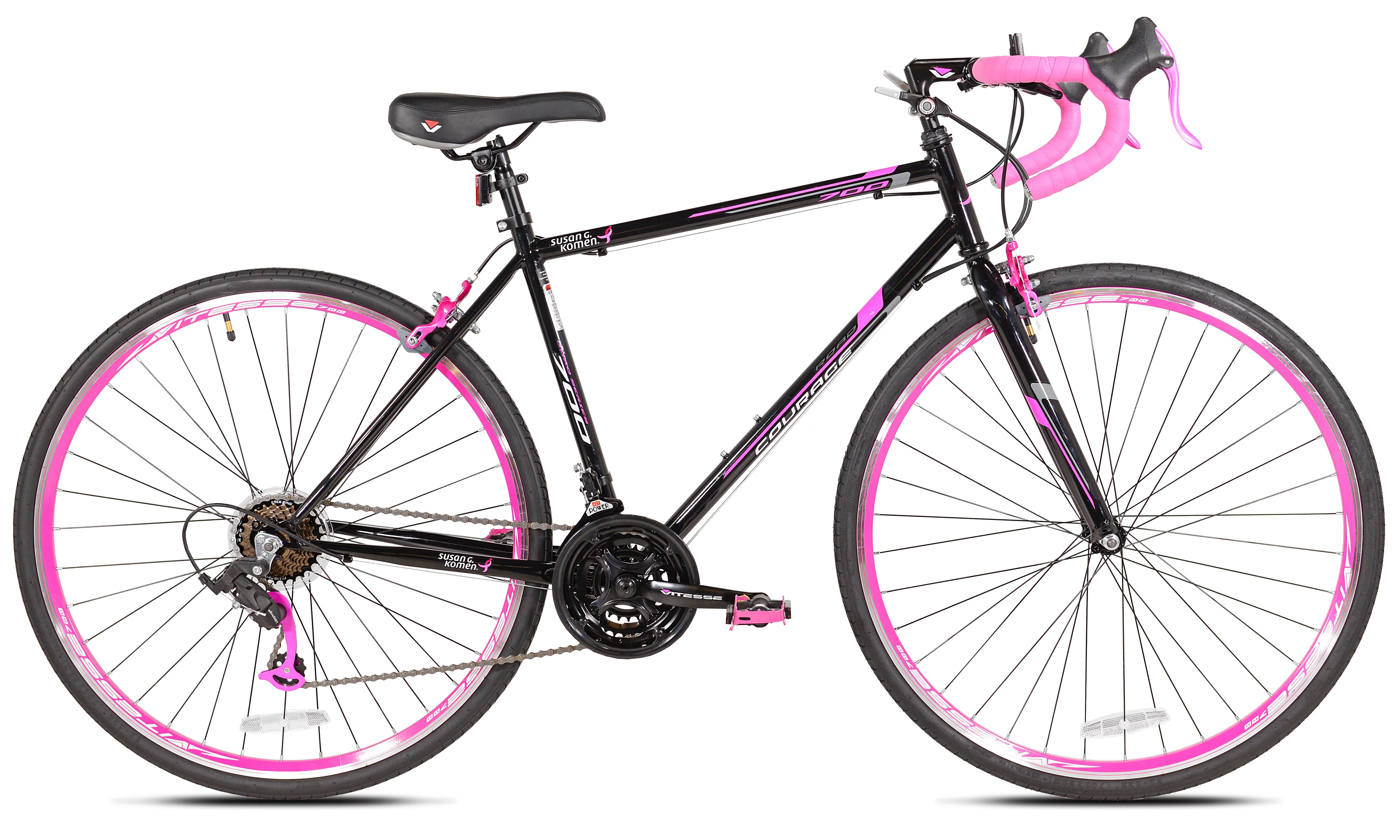 Susan G. Komen 700c Courage Road Women’s Bike, Pink and Black