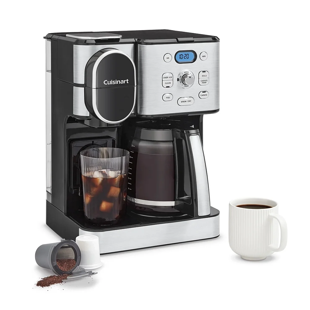 Cuisinart Coffee Center 2-IN-1 Coffeemaker, Stainless Steel, SS-16, New