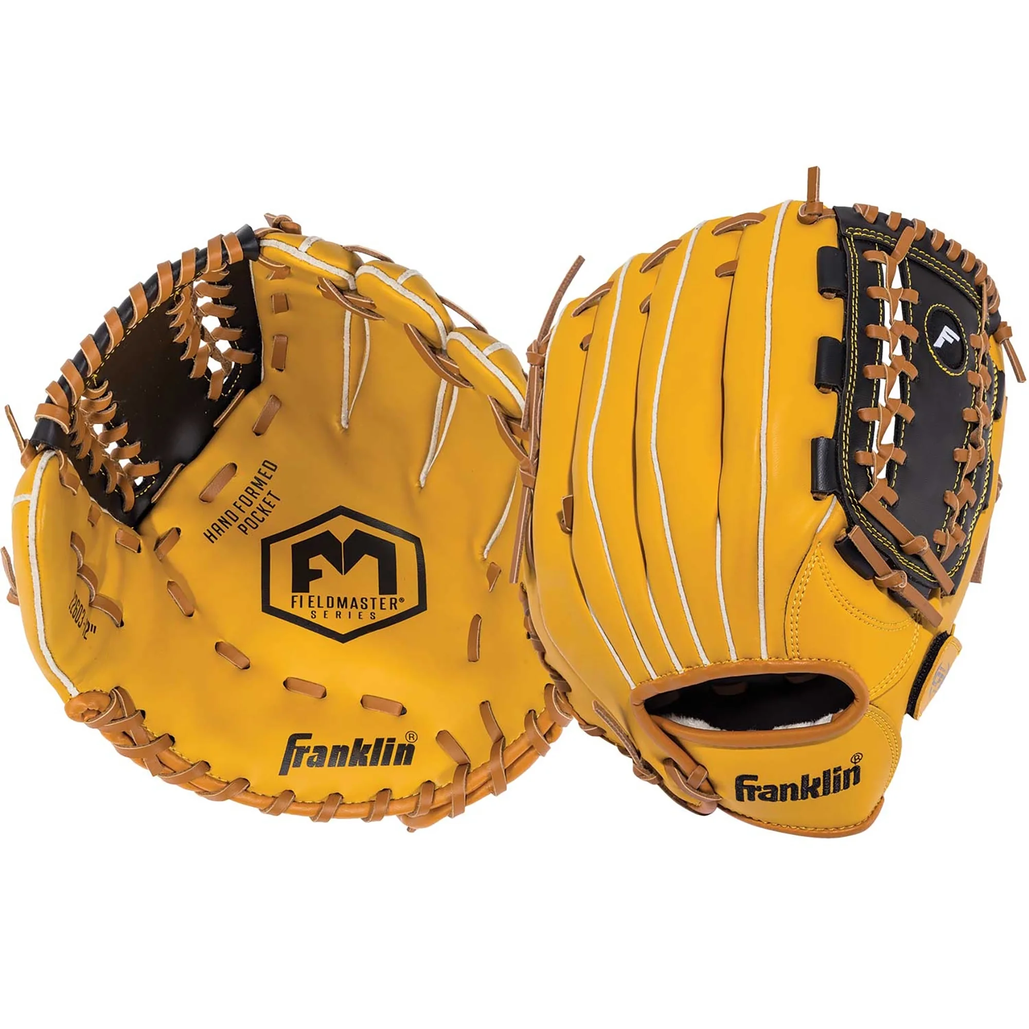 Franklin Sports Baseball and Softball Glove, Field master Adult and Youth Mitts – 12 In.