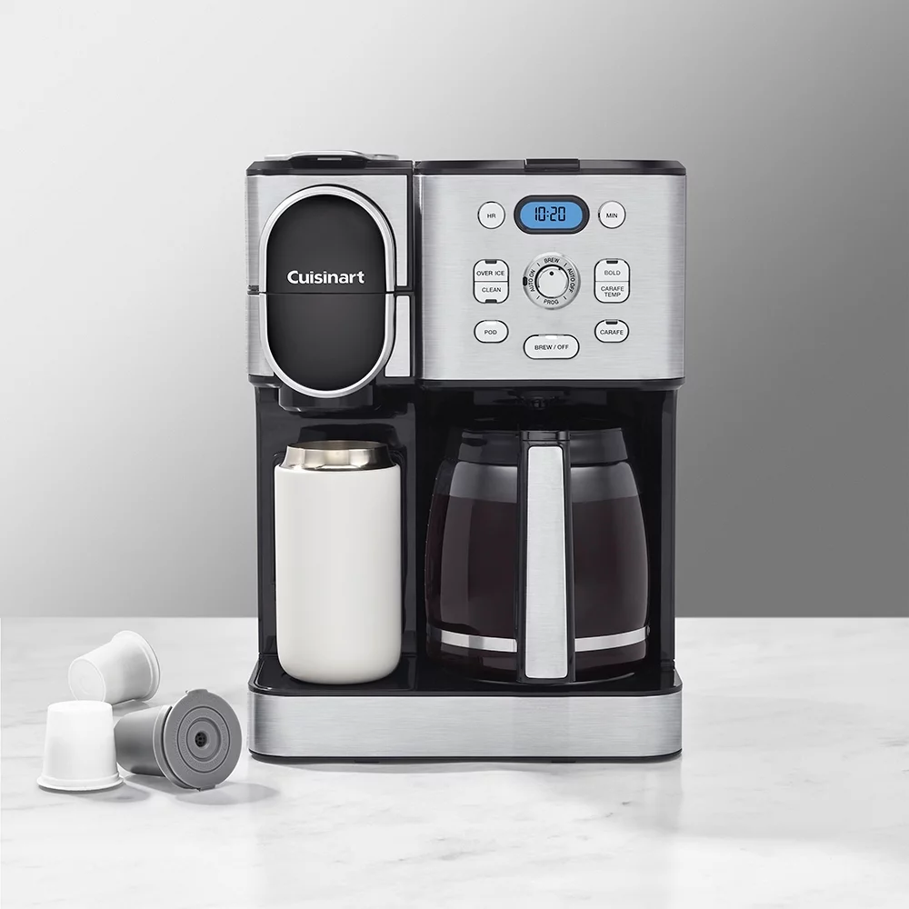 Cuisinart SS-16 Coffee Center Combo, Stainless Steel Bundle with 2 YR CPS Enhanced Protection Pack