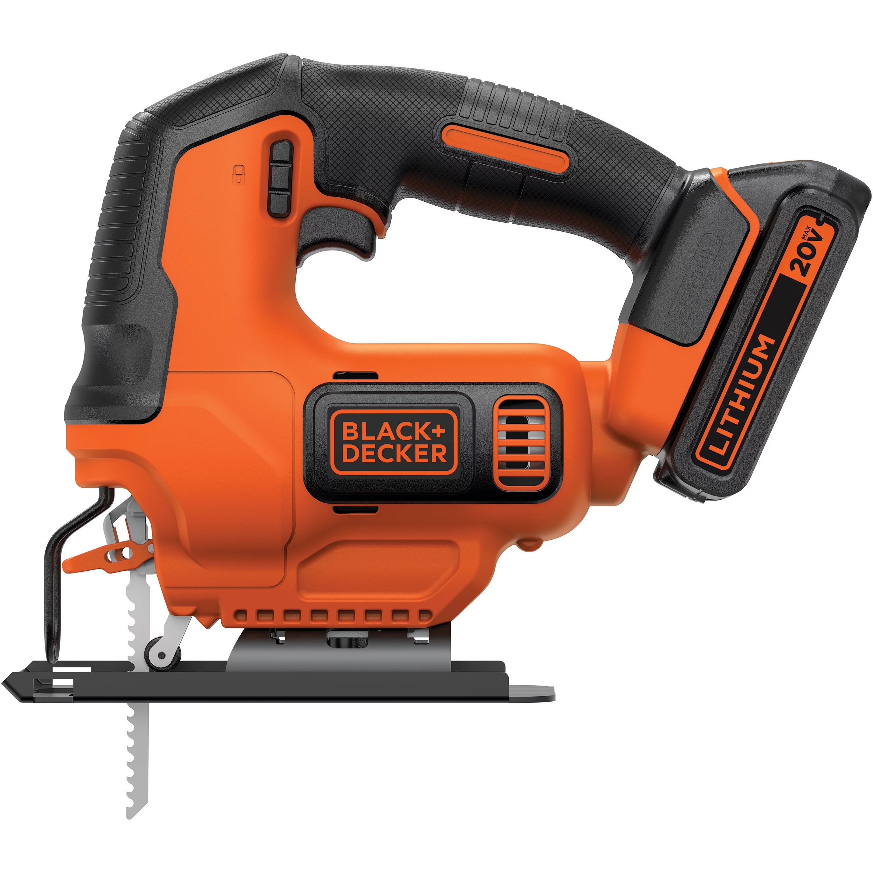 BLACK+DECKER 20V Max Jigsaw with Battery and Charger, Model BDCJS20C