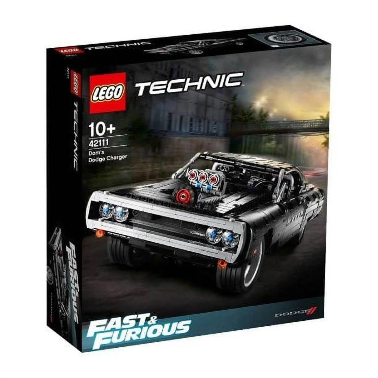 LEGO Technic Fast & Furious Dom?s Dodge Charger 42111 Race Car Building Set, New 2020 (1,077 Pieces)