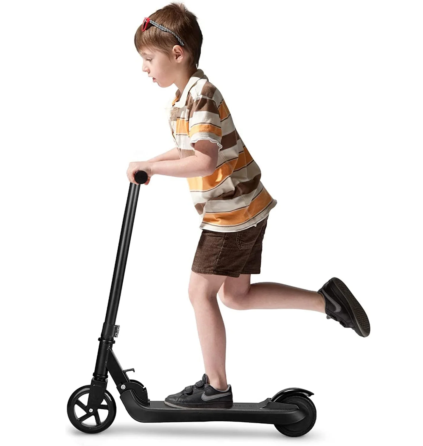 Ridingtimes Q2 23V Electric Scooter Ride on for Kids, up to 132 lbs & 80 Mins of Ride, 5″ Wheels