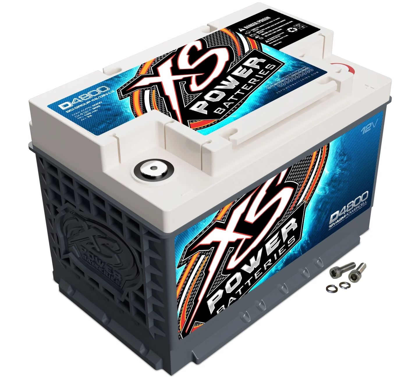 XS Power D4800 12V 60-3000A Supplemental Car Audio Power AGM Battery