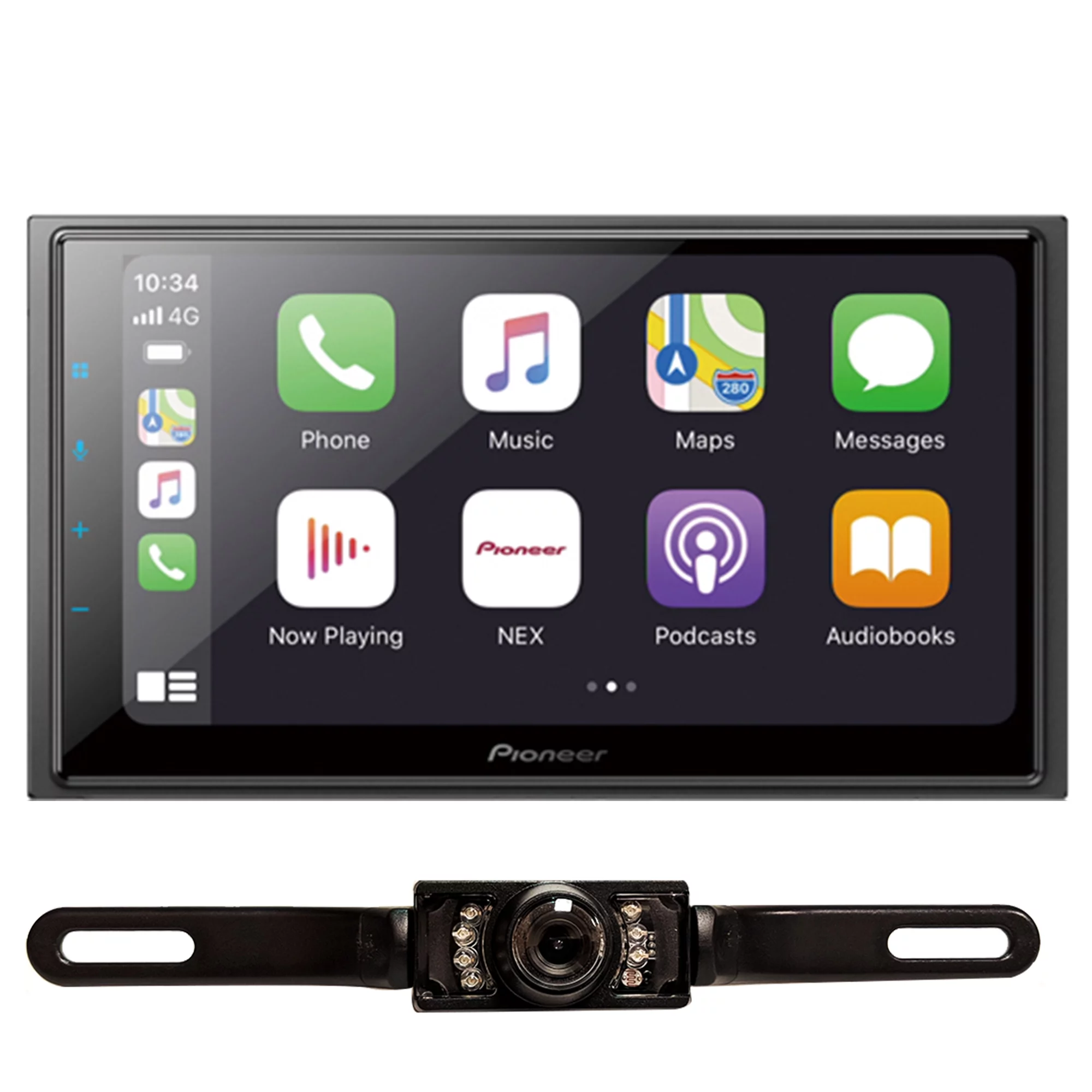 New Pioneer DMH-W4660NEX 6.8″ Mechless Digital Media Receiver & License Plate Cam