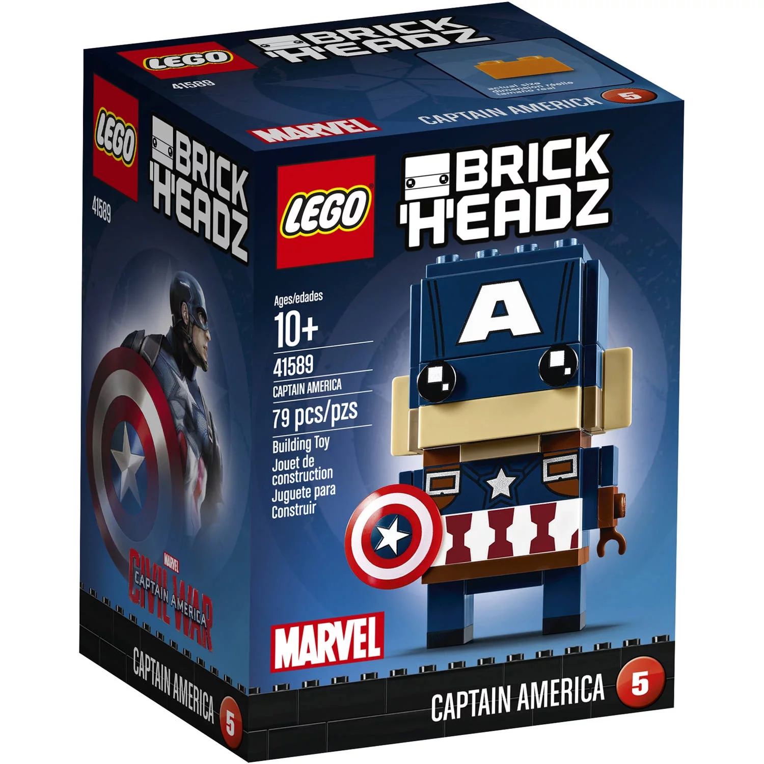 LEGO Brickheadz Captain America 41589