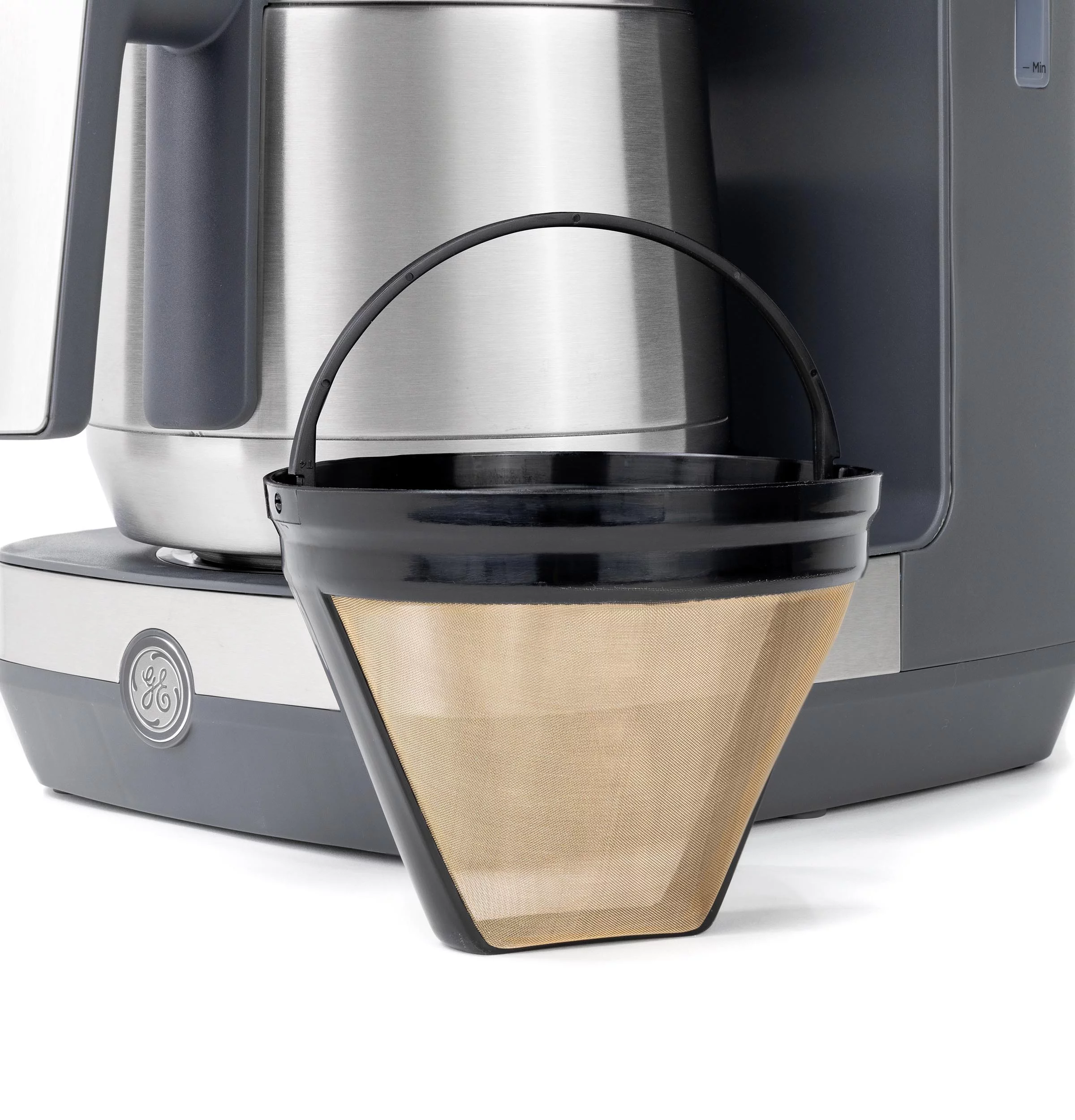 GE 10 Cup Drip Coffee Maker with Single Serve