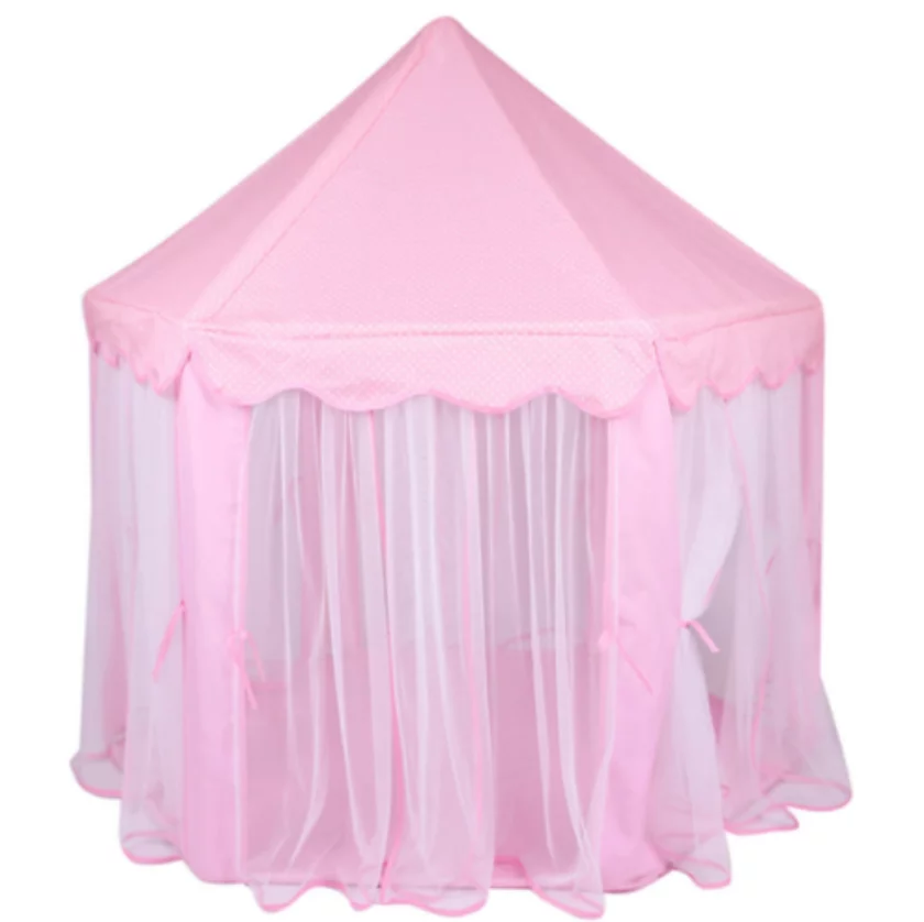 Princess Tent Girls Large Playhouse Kids Castle Play Tent with Star Lights Toy for Children Indoor and Outdoor Games,Best Christmas Gifts(Include Led Lamps)