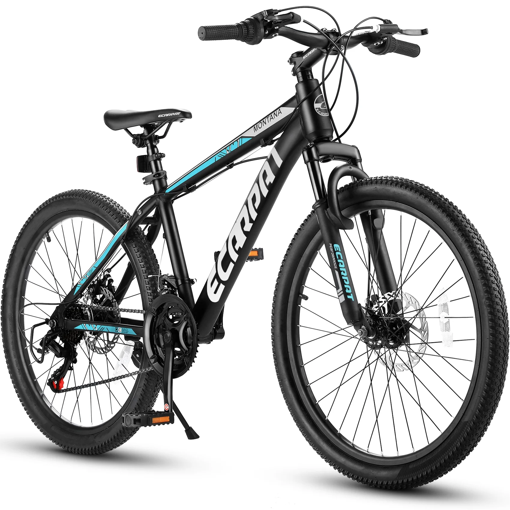 26″ Mountain Bike, Aluminum Mountain Bike for Adult with Disc Brakes & Suspension