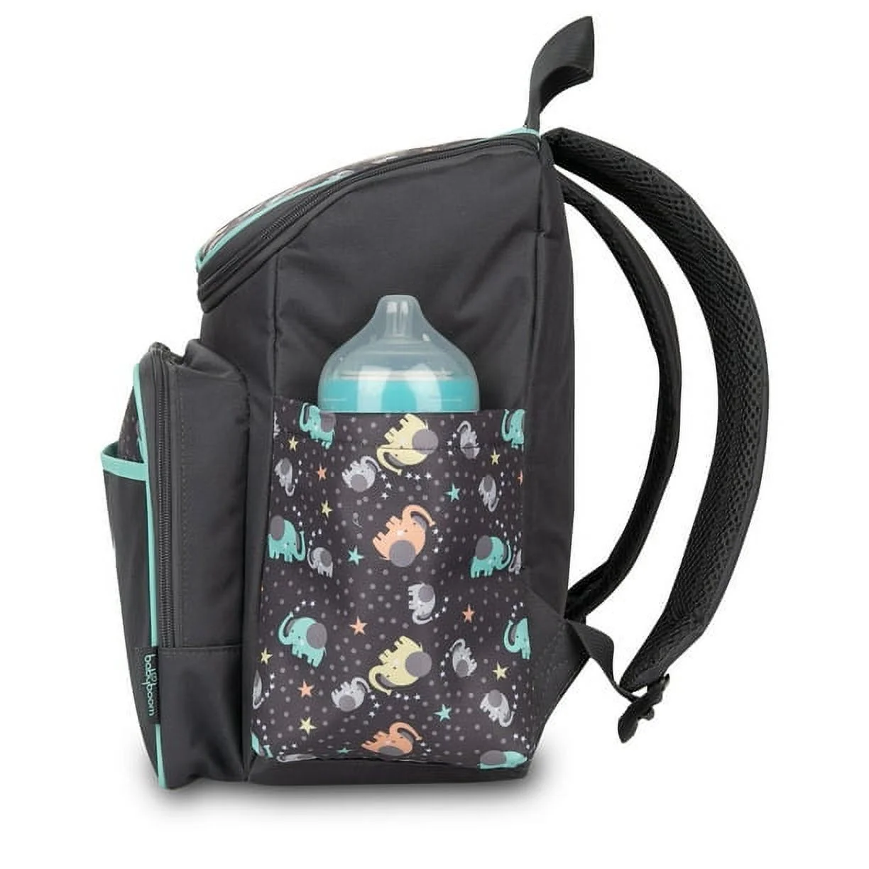 Baby Boom Elephant Print Top Zip Back Pack Unisex Diaper Bag