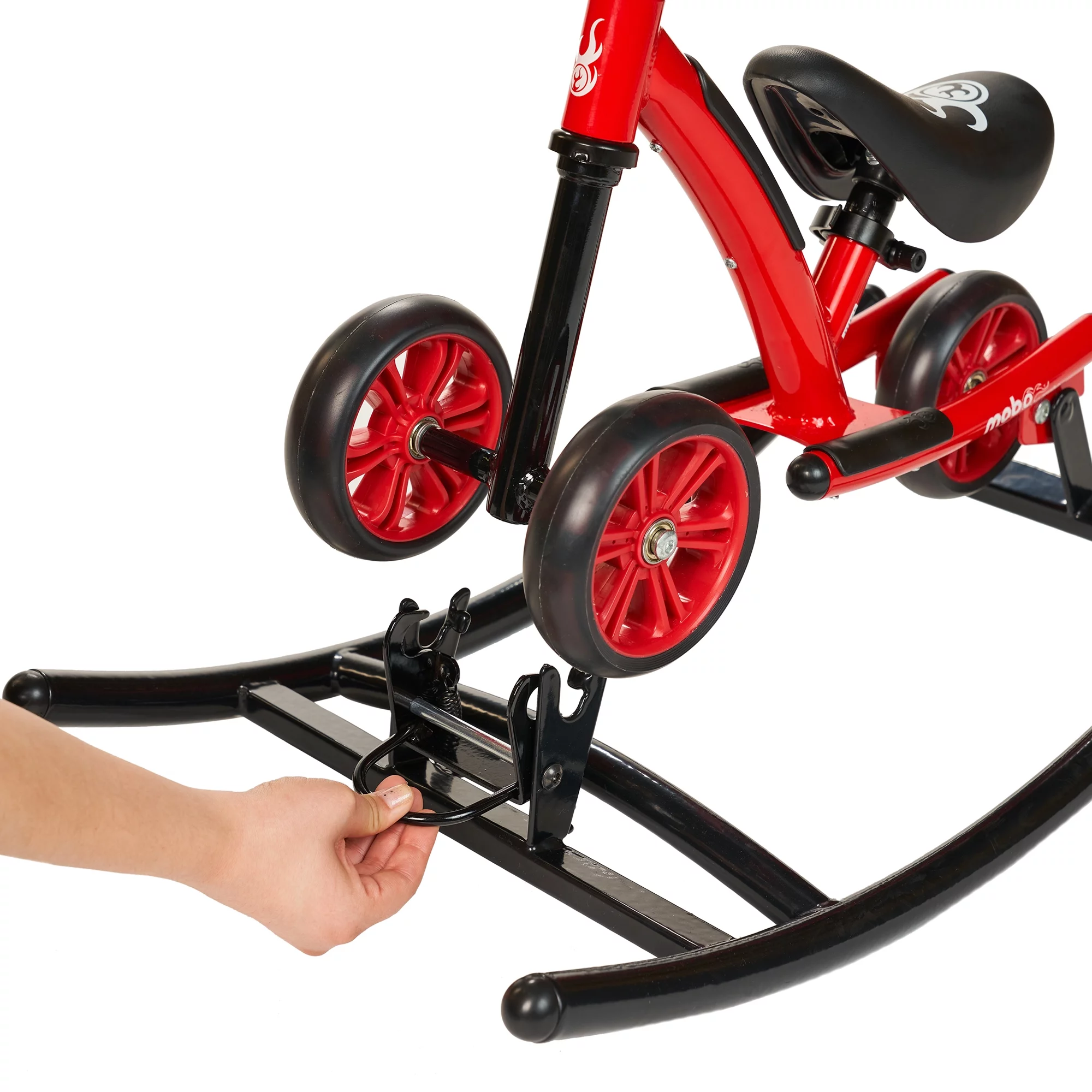 Mobo Wobo 2-in-1 Rocking Baby Balance Bike, 1-3 Years Old, Baby Ride-On Toy, Red