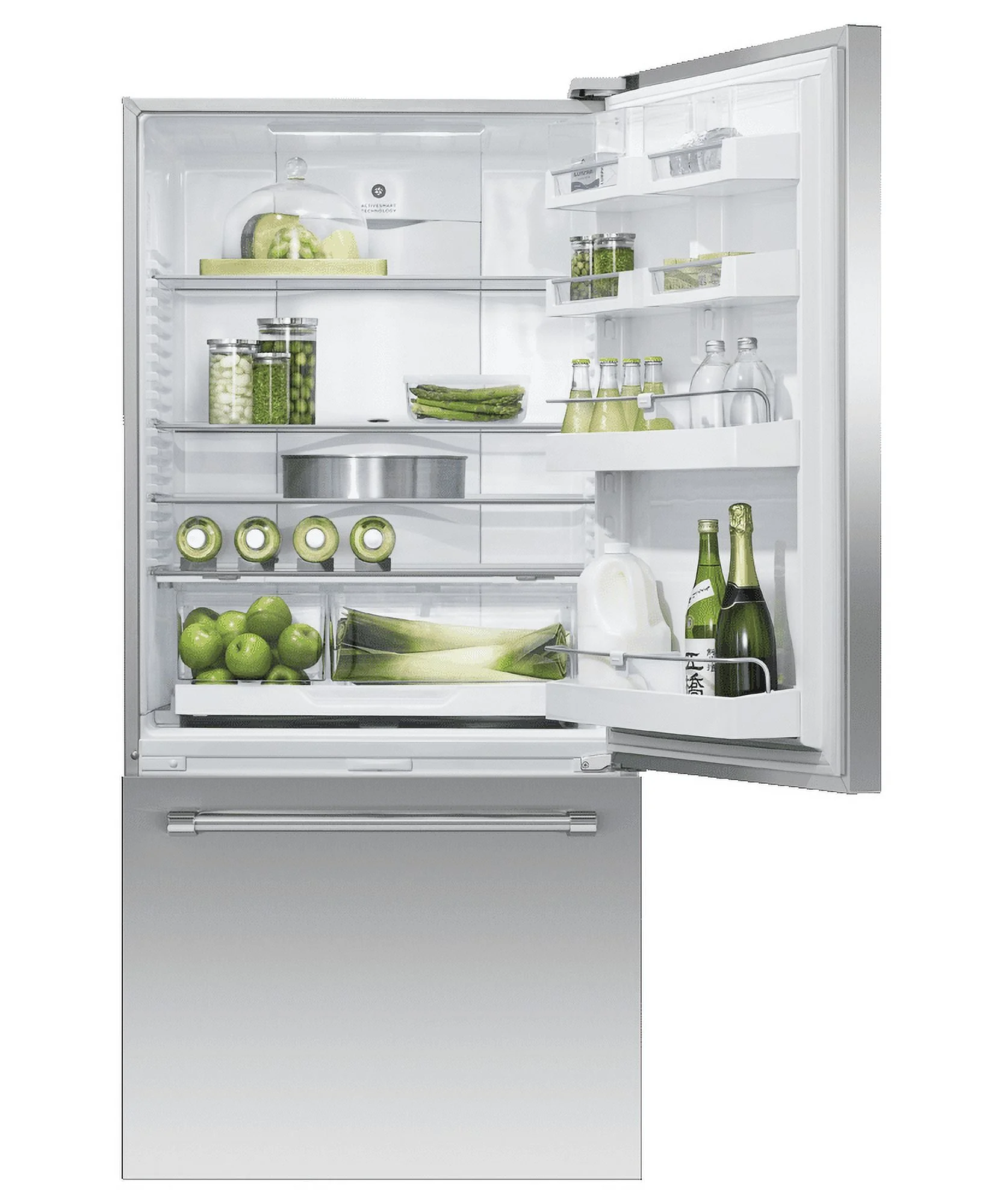 Fisher And Paykel Rf170wlkj 32″ Wide 17.1 Cu. Ft. Bottom Freezer Refrigerator – Stainless